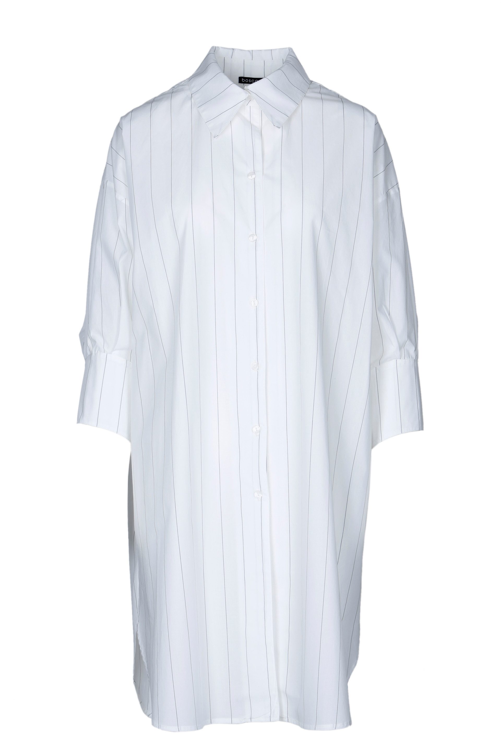 Boscana Hemdblusenkleid Blusenkleid aus Baumwolle mit Streifen