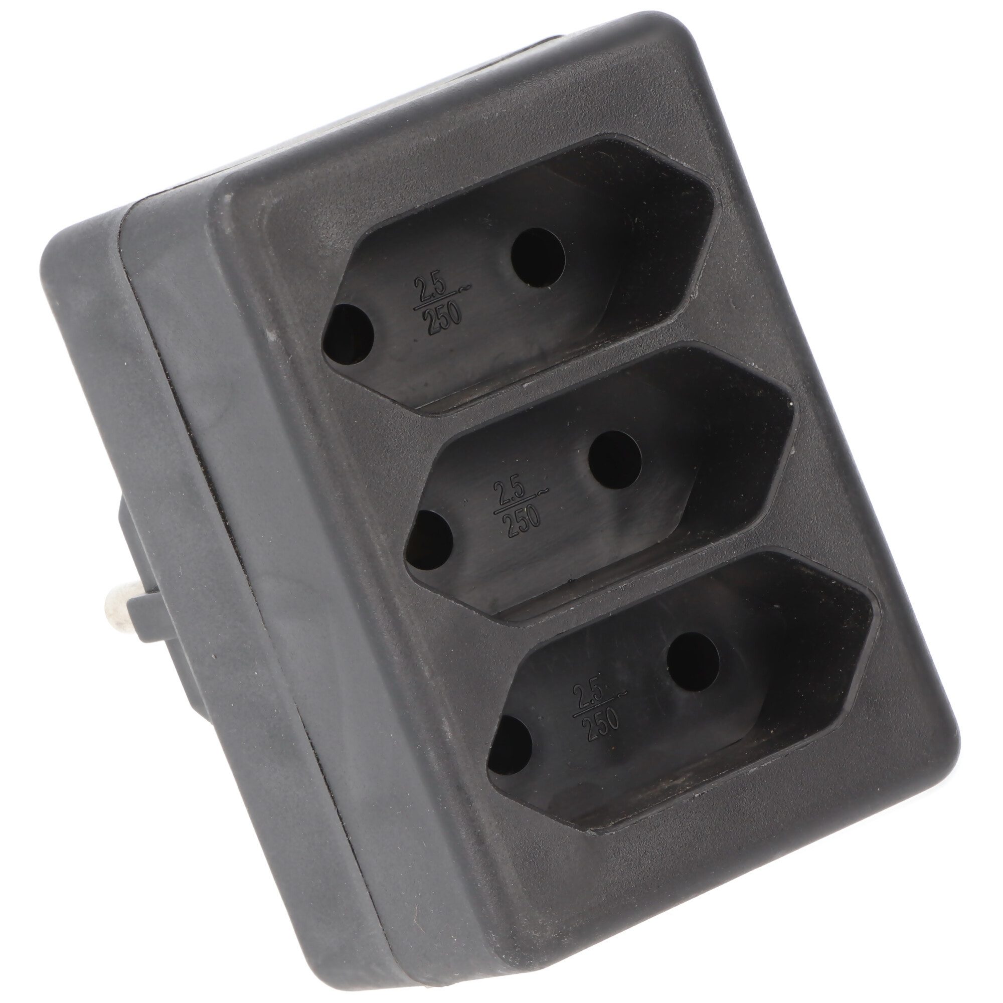 AccuCell Funksteckdose Multistecker 3x Euro schwarz