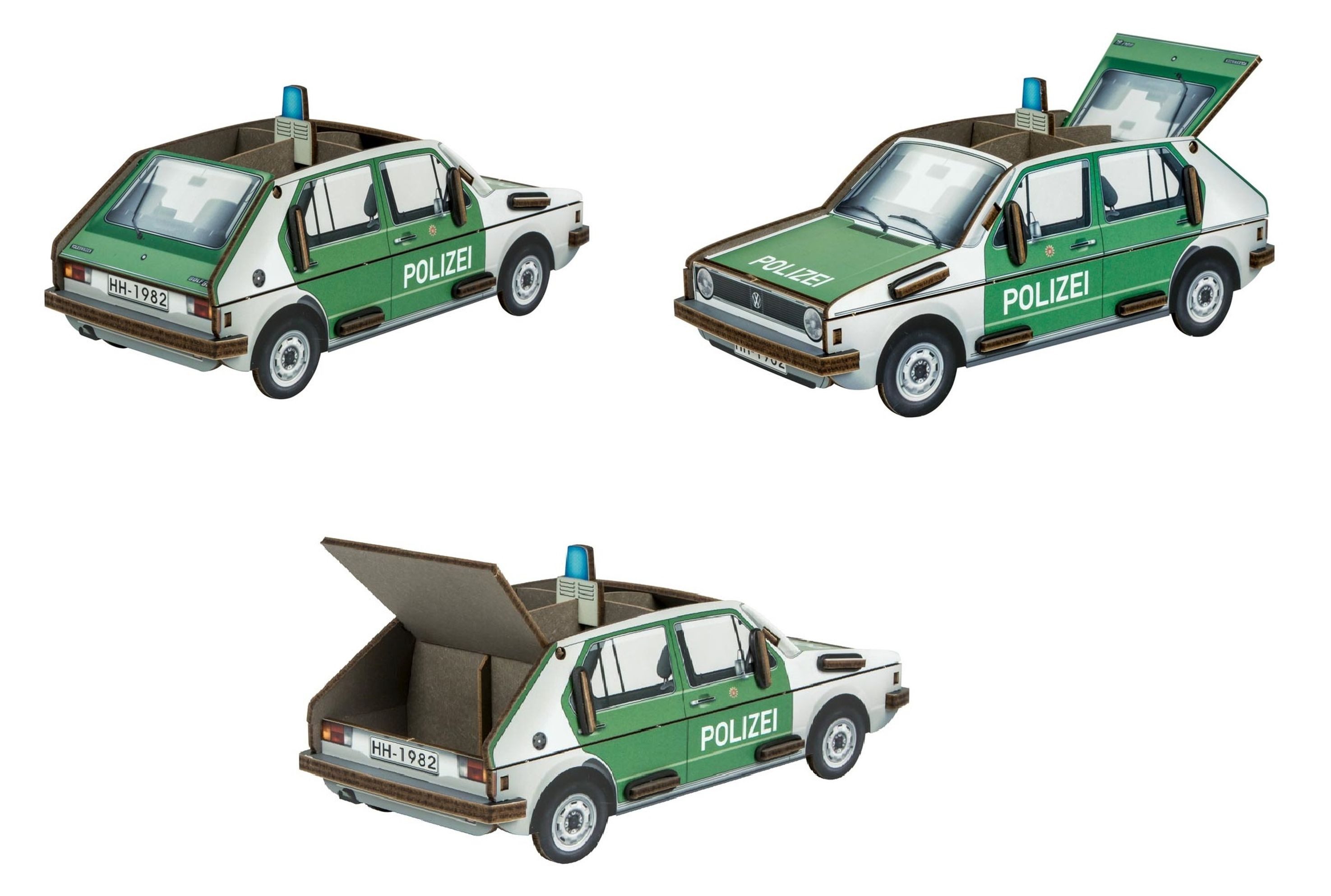 WERKHAUS® Organizer Werkhaus - Stiftebox Владелец ручки Stifteköcher VW Golf 1 Polizei Auto