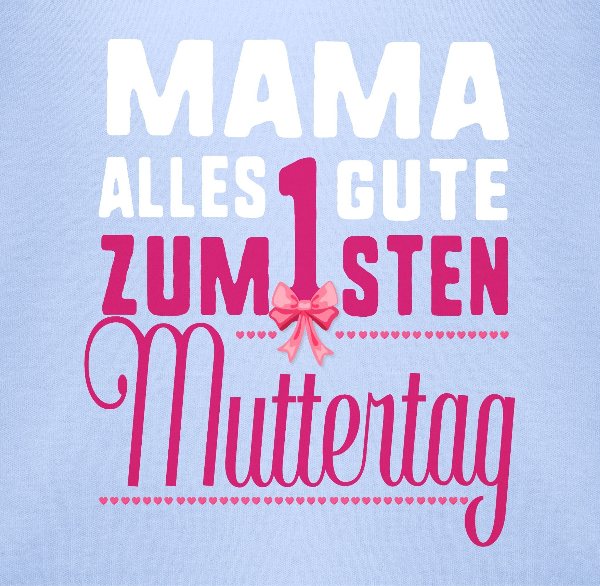 1sten Mama, Muttertag zum alles Shirtbody Shirtracer Babyblau (1-tlg) 2 Gute Muttertagsgeschenk