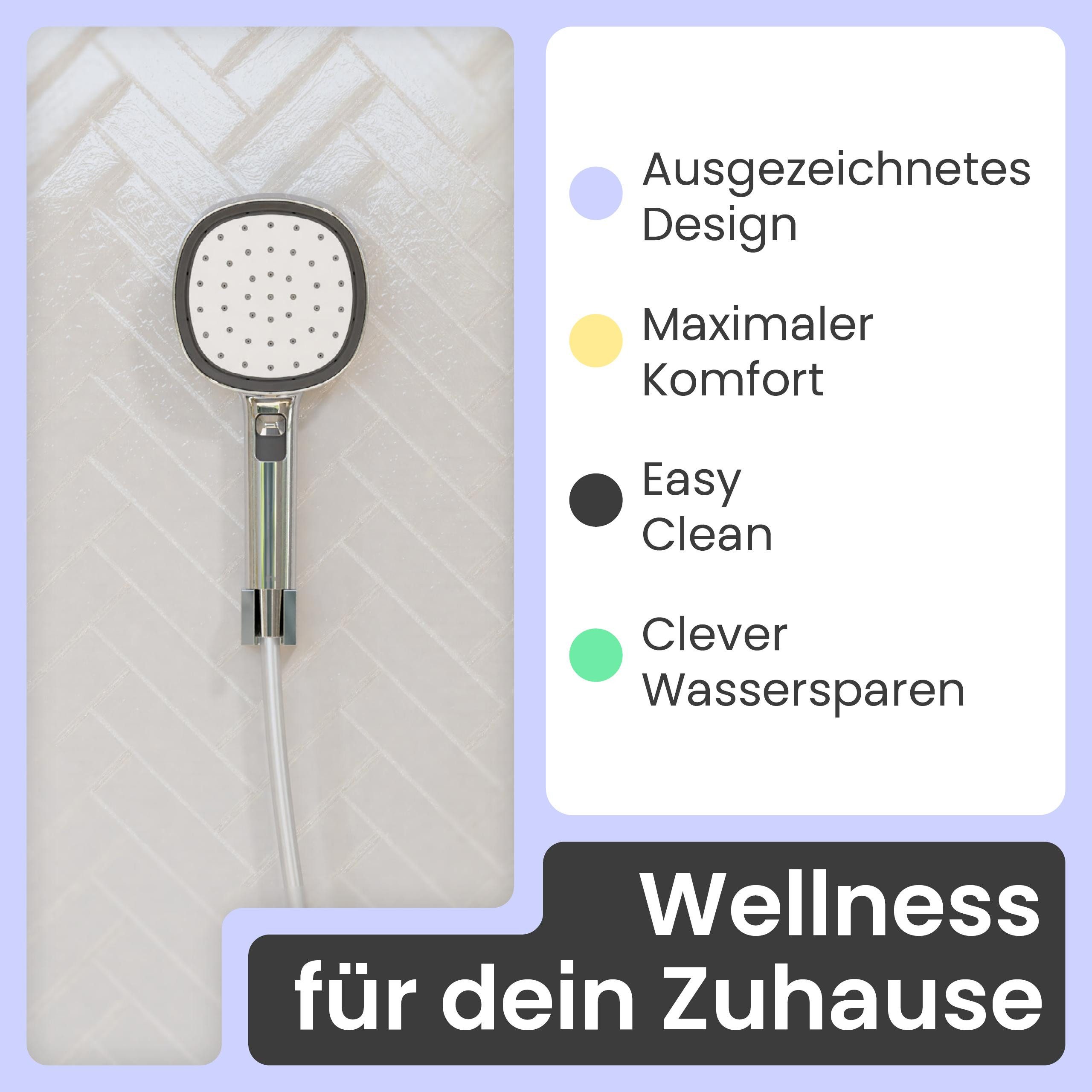 instmaier Handbrause Cleo, wassersparende Nebelfunktion; selbstreinigend