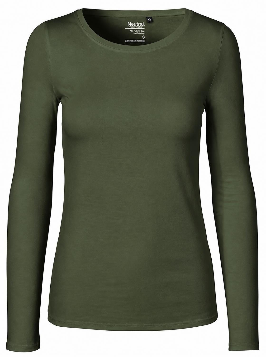 Neutral Langarmshirt Damen Long Sleeve T-Shirt / 100% Fairtrade-Baumwolle