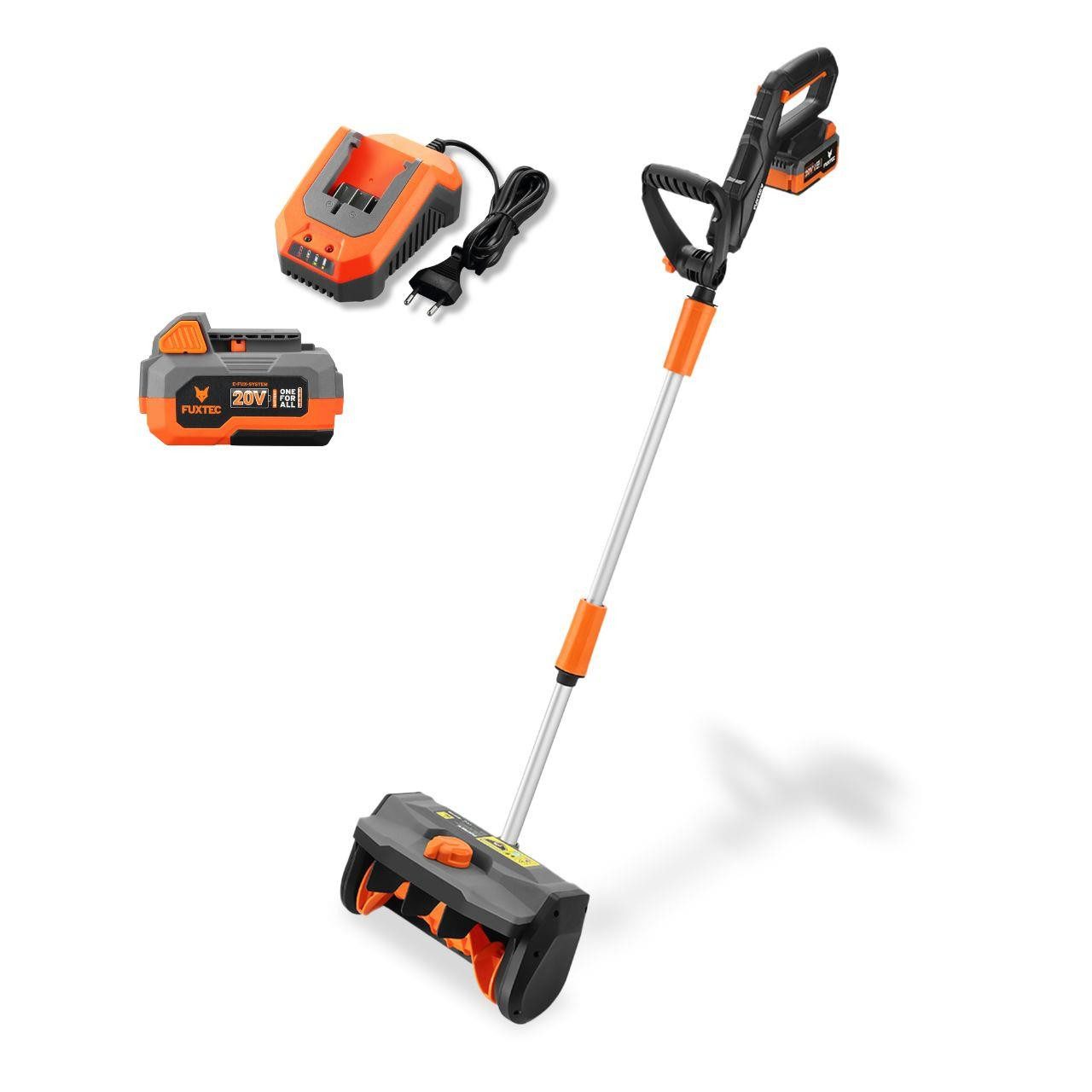 FUXTEC Akku-Schneefräse FX-E1SCH20SET, 31 cm Arbeitsbreite, 31 cm Arbeitsbreite, Auswurfweite bis 5m, einstellbare Wurfrichtung