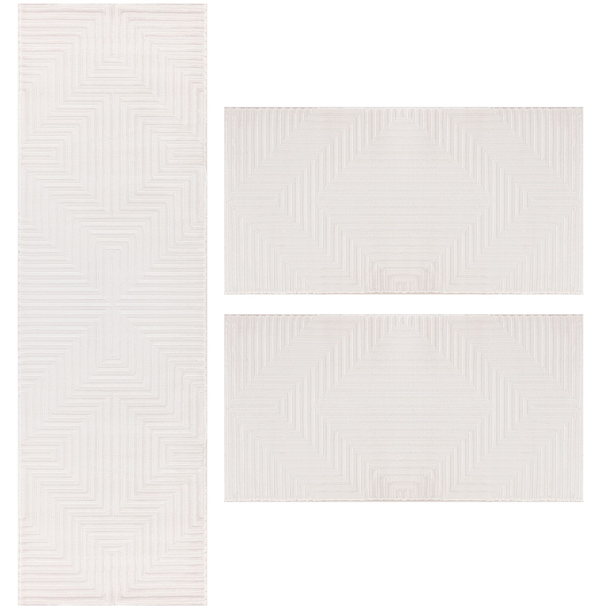 Carpettex Kurzflor-Bettumrandung Skandinavisches Boho Muster, Höhe günstig online kaufen