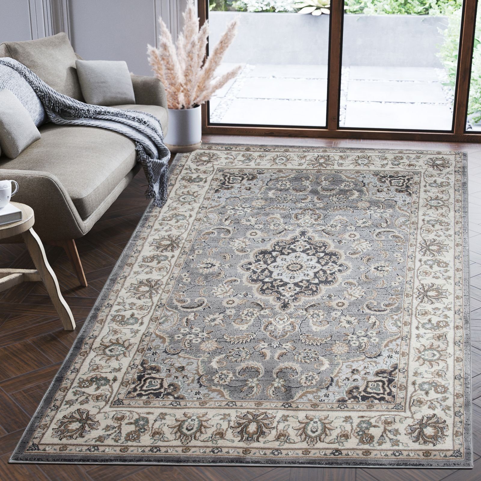 Mazovia Orientteppich Oriente Teppich - Traditioneller Teppich Orient Grau, günstig online kaufen