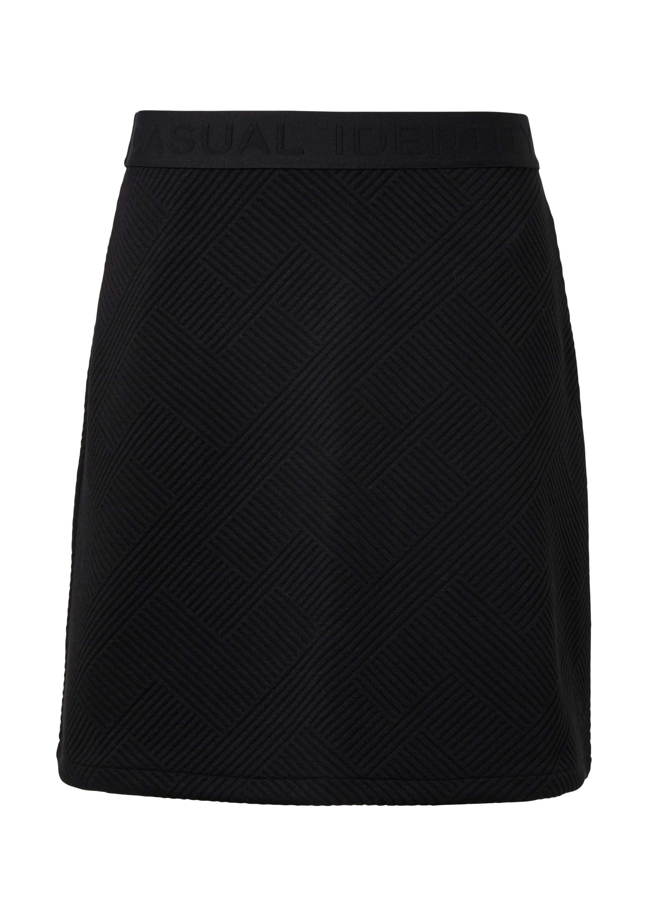 comma Minirock Rock Strukturierter Sweat-Rock günstig online kaufen