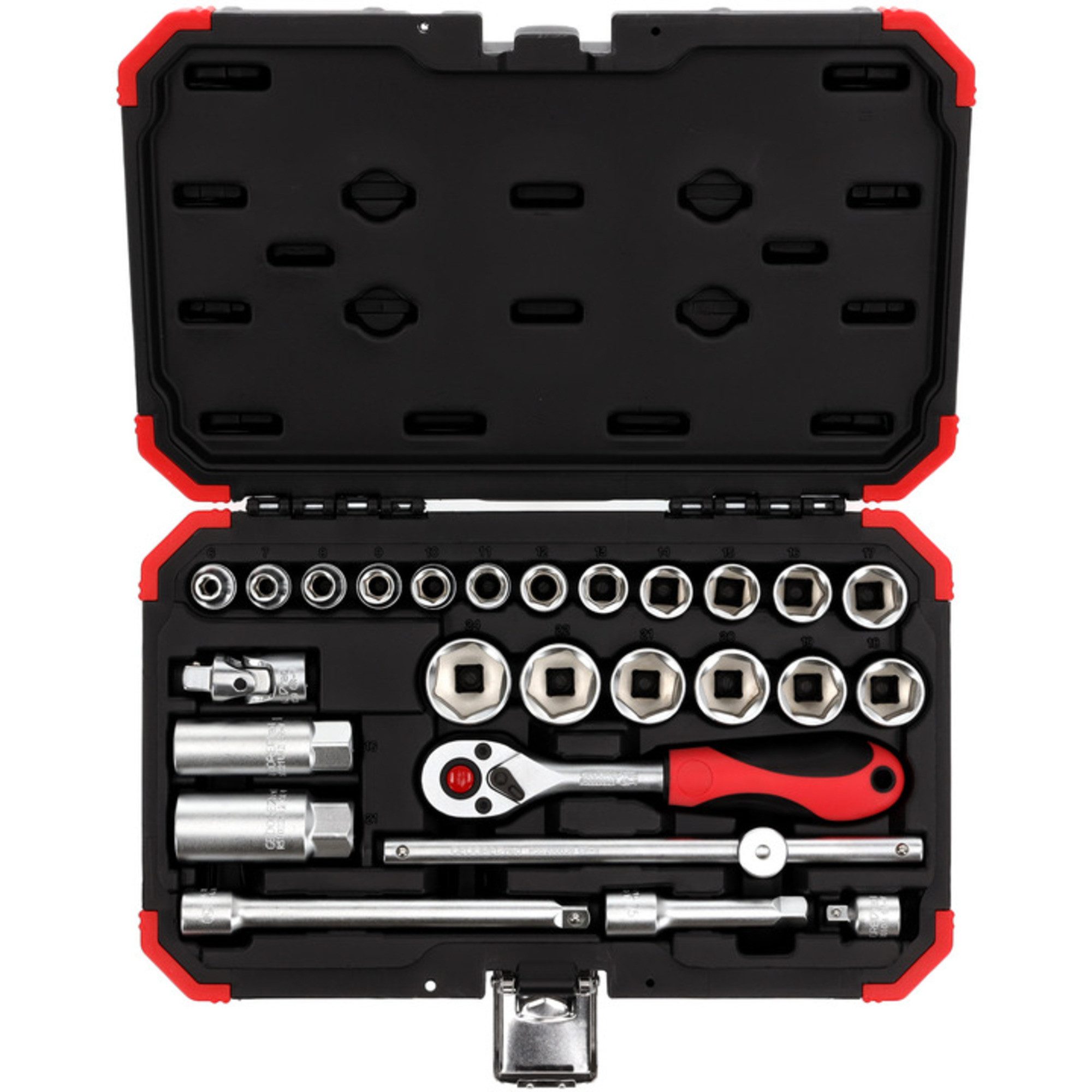 Gedore Ratsche GEDORE Red Steckschlüssel-Satz 3/8", 26-teilig