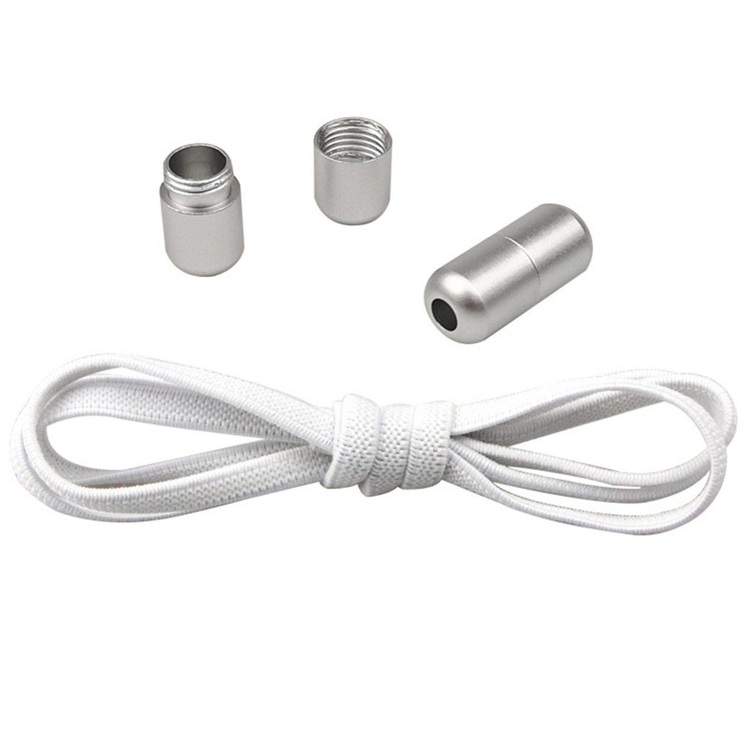 Olotos Schnürsenkel ohne Binden elastische Schuhbänder mit Schnellverschluss Metallkapsel, für Sneaker, Laufschuhe, Sporschuhe