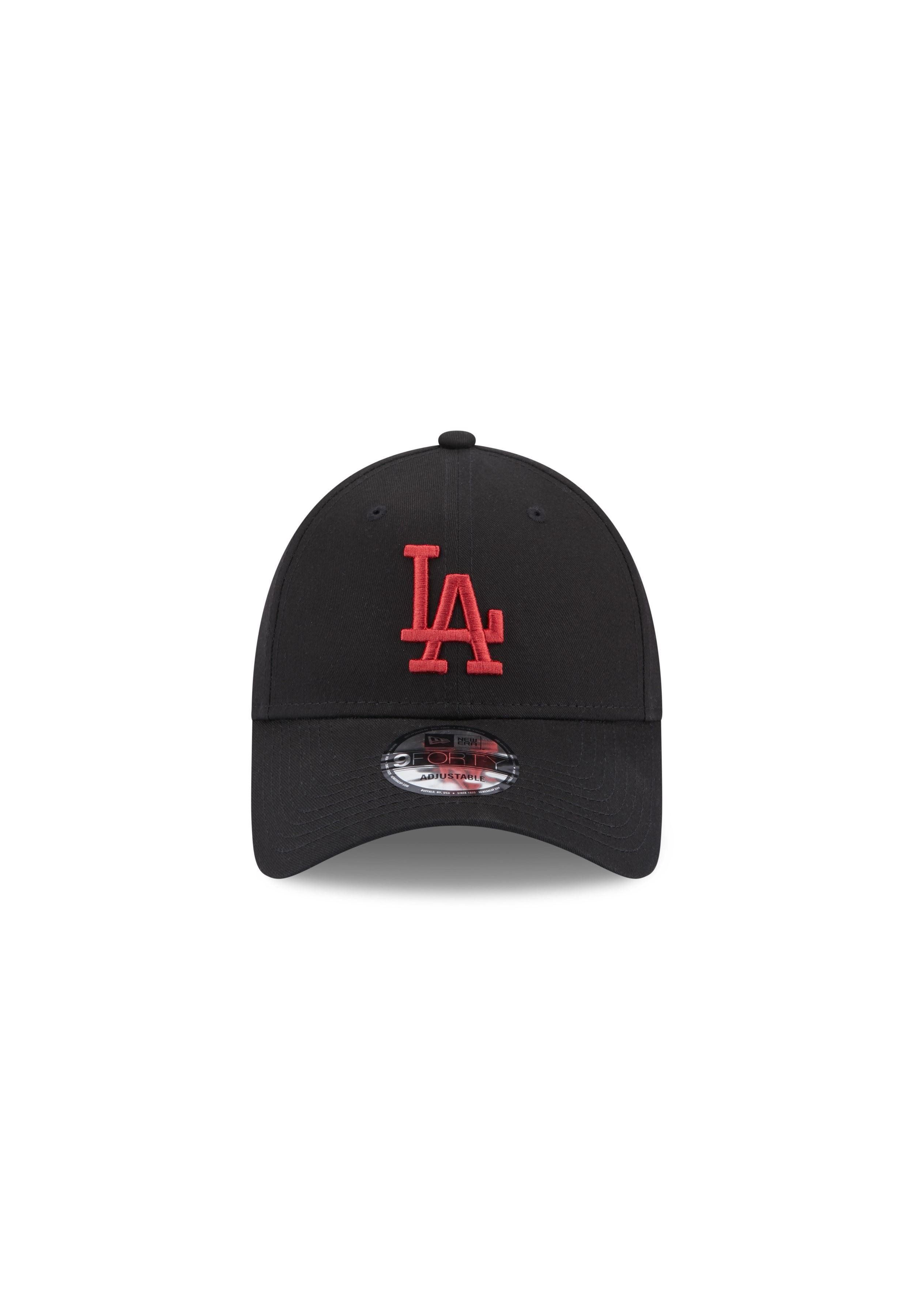 New Era Baseball Cap Los Angeles Dodgers MLB League Essential Black 9Forty Adjustable Cap N (1-St)
