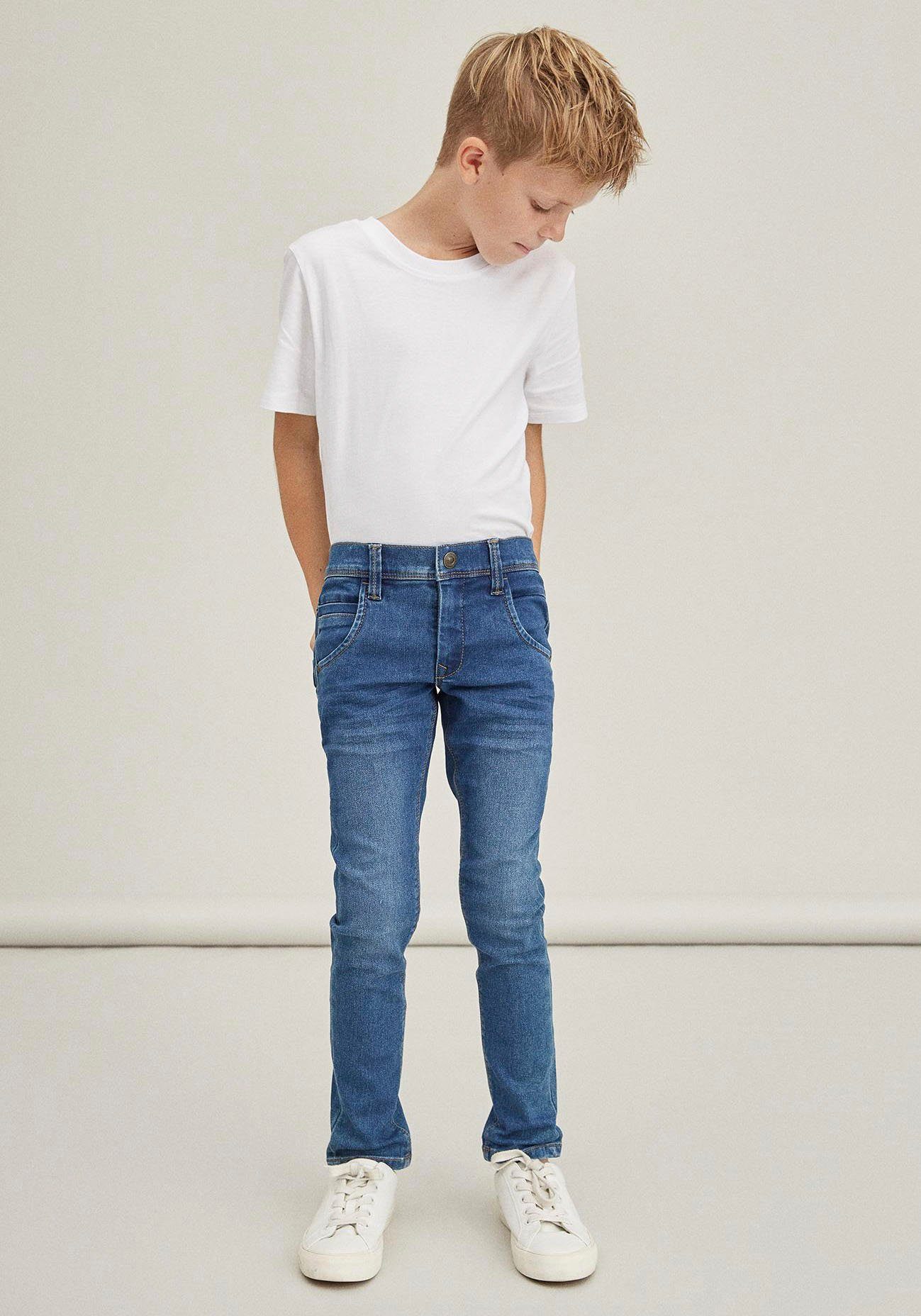 NKMSILAS PANT Name Blau Stretch-Jeans It DNMTAX
