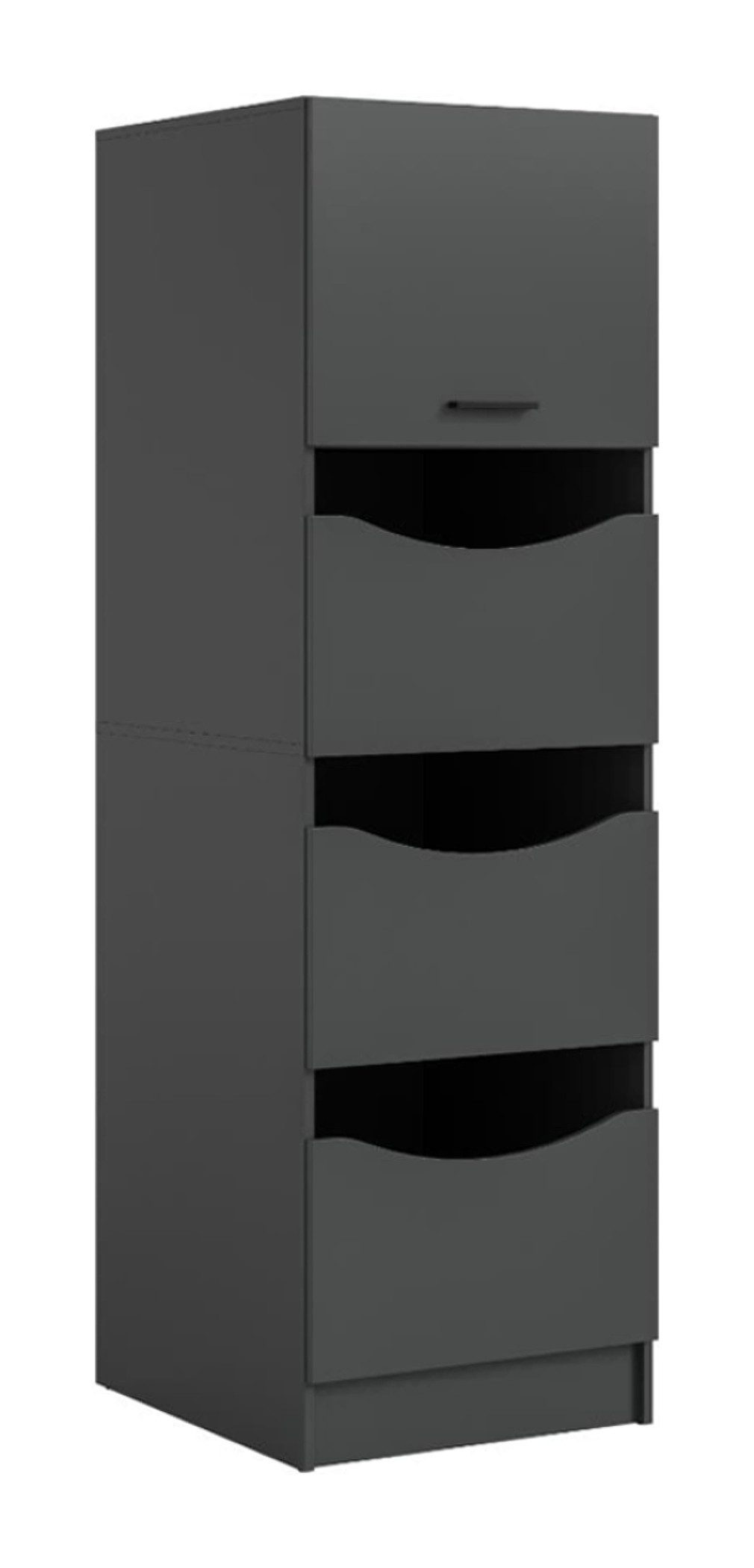 xonox.home Badezimmerspiegelschrank Free Badschrank Für Wäsche 3 Türen, 1 Klappentür A (1-St)