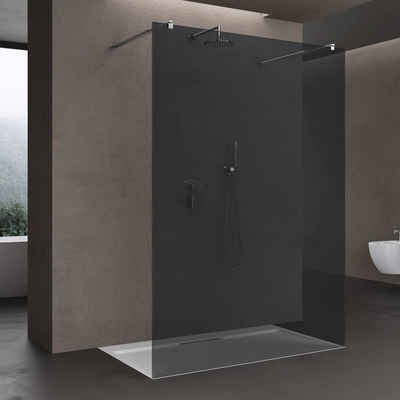 doporro Walk-in-Dusche Design Duschwand Walk-In Dusche ESG-Sicherheitsglas Nanobeschichtung, Einscheibensicherheitsglas