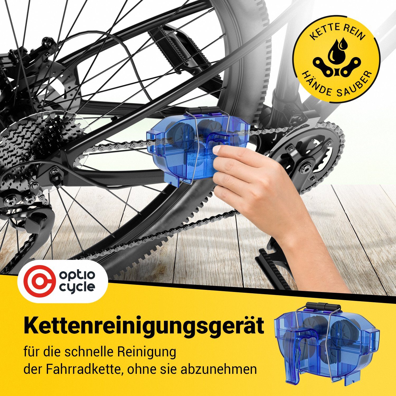 Fahrrad, Cylce Kettenreiniger Optio Kettenreinigungsgerät Fahrradketten Fahrradkette
