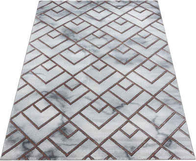 Teppich NAXOS 3813, Ayyildiz Teppiche, rechteckig, Höhe: 12 mm, Wohnzimmer