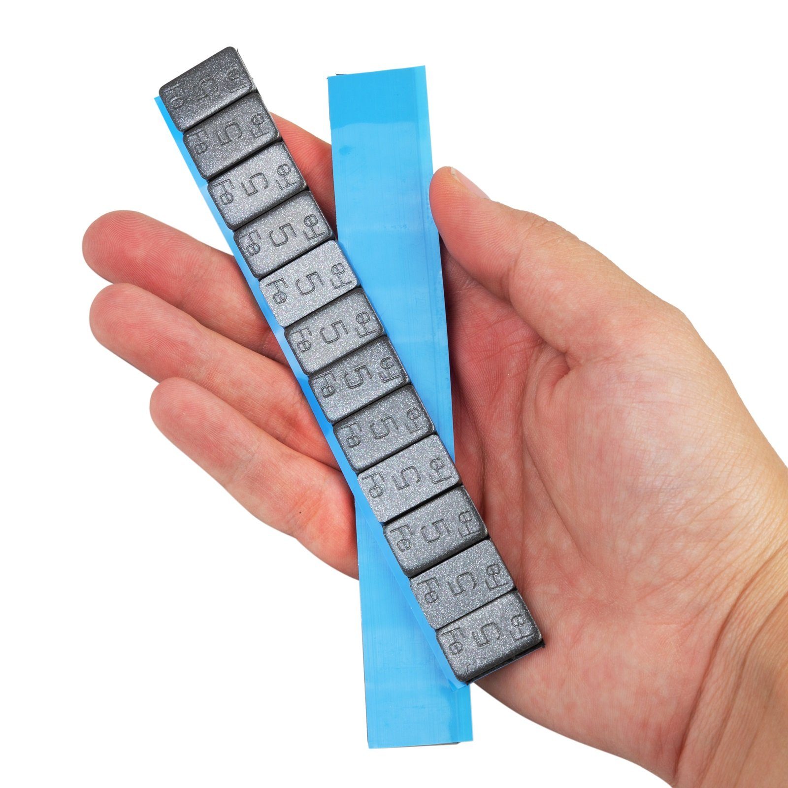 HASKYY Reifenwuchtmaschine 7 Auswuchtgewichte 12x5g Klebegewichte Stahlgewichte Kleberiegel 60g