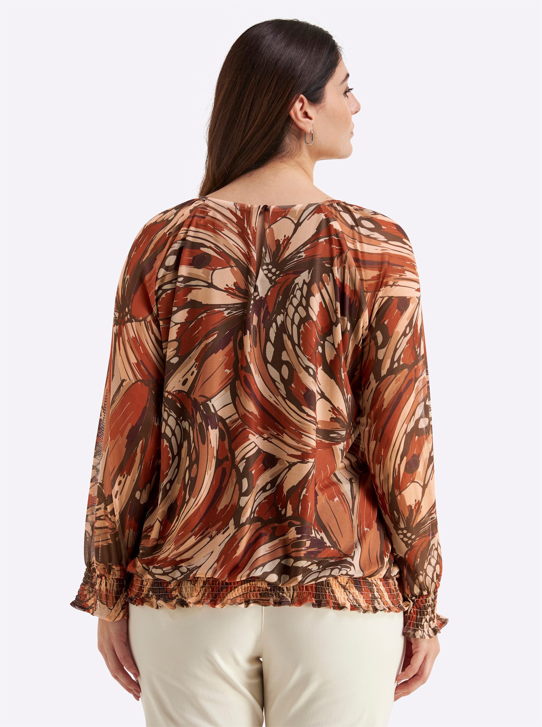 Sheego T-Shirt Langarm-Shirt Langarm