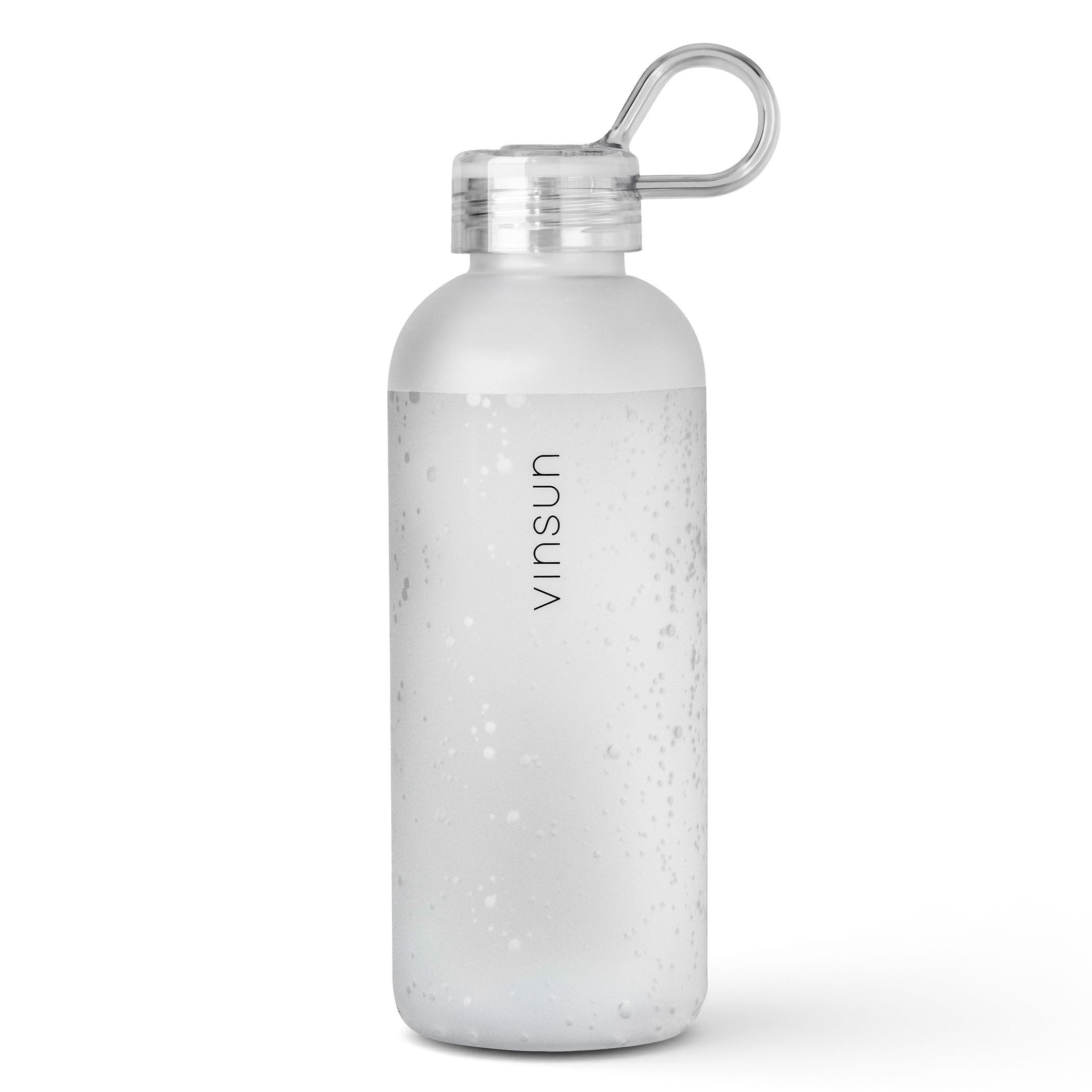 Vinsun Trinkflasche Trinkflasche 650ml, Kohlensäure geeignet, auslaufsicher, Tritan, BPA frei, bruchsicher, geruchs- und geschmacksneutral, auslaufsicher