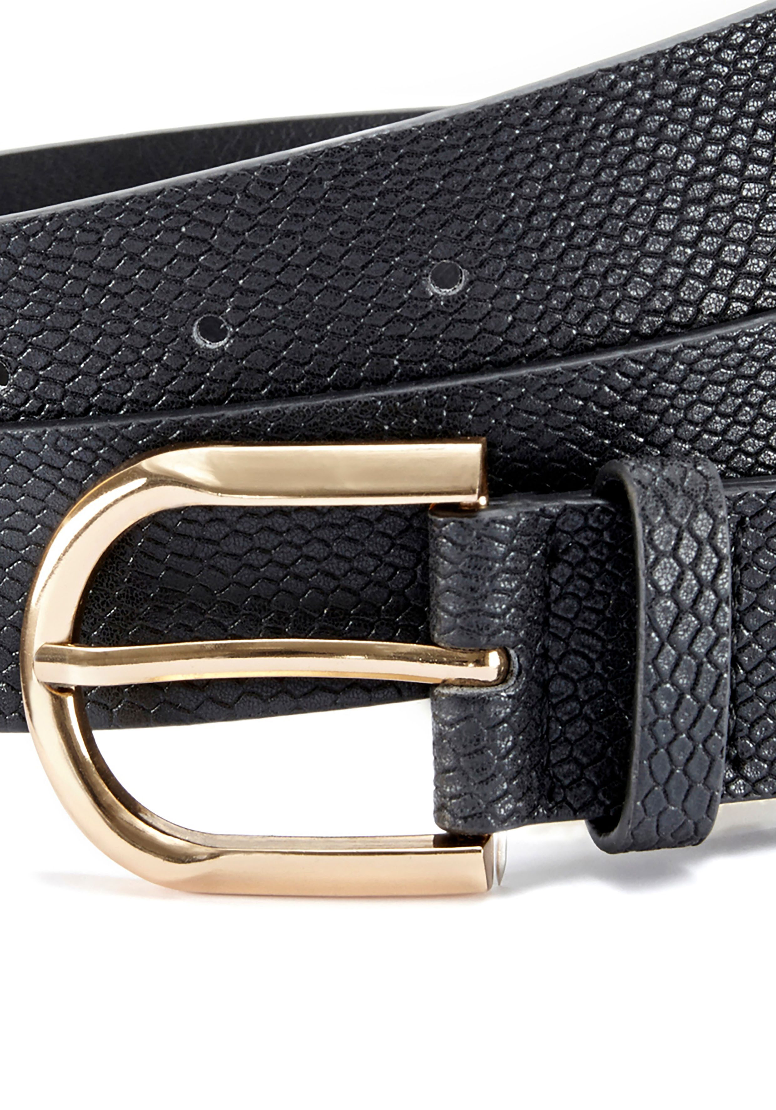 LASCANA Hüftgürtel Hosengürtel, Gürtel, Jeansgürtel, Anzuggürtel im Metallic-Look