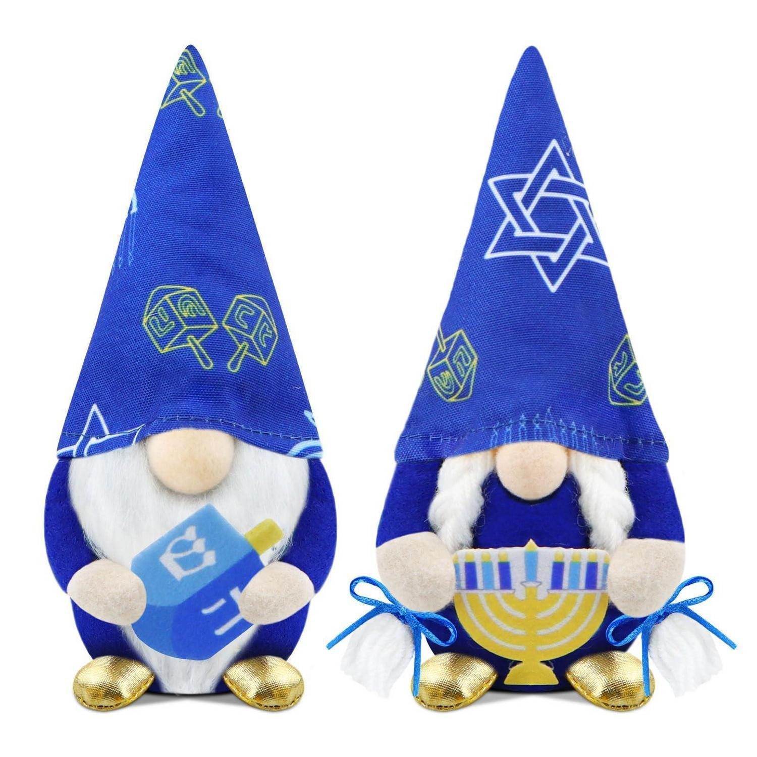 LuxusKollektion Wichtel Weihnachtswichtel 2er Set blau (2 St)
