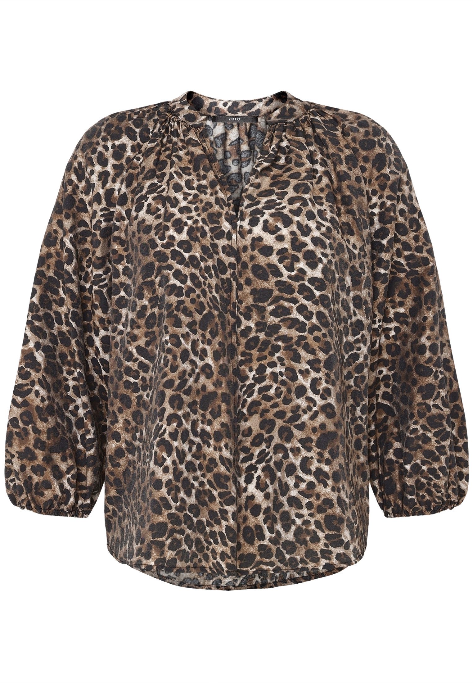 Zero Schlupfbluse Damen mit Leoprint