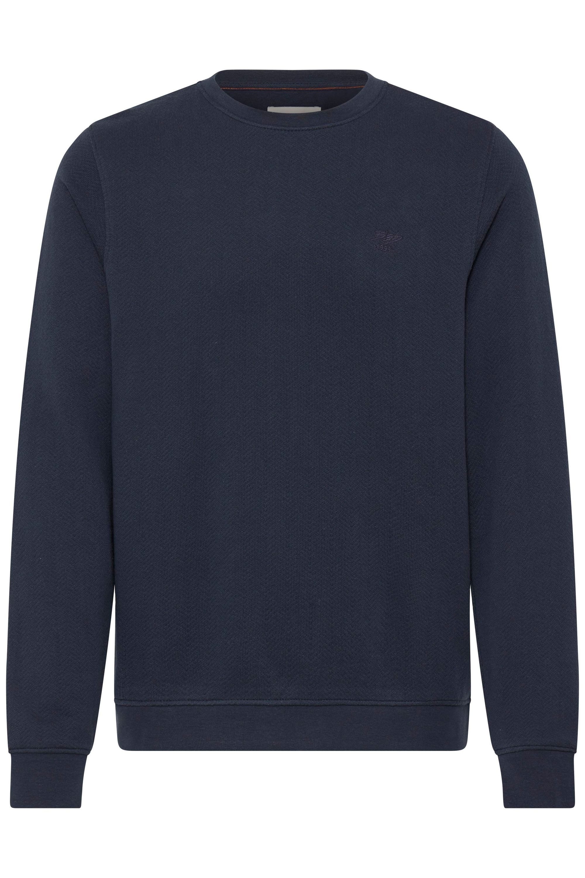 Blend Rundhalspullover BHRylan Lässiger Sweatpullover mit Stickerei