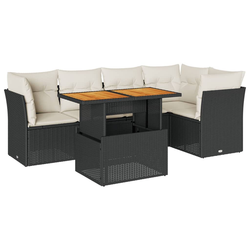 vidaXL Gartenlounge-Set 6-tlg. Garten-Sofagarnitur mit Kissen günstig online kaufen