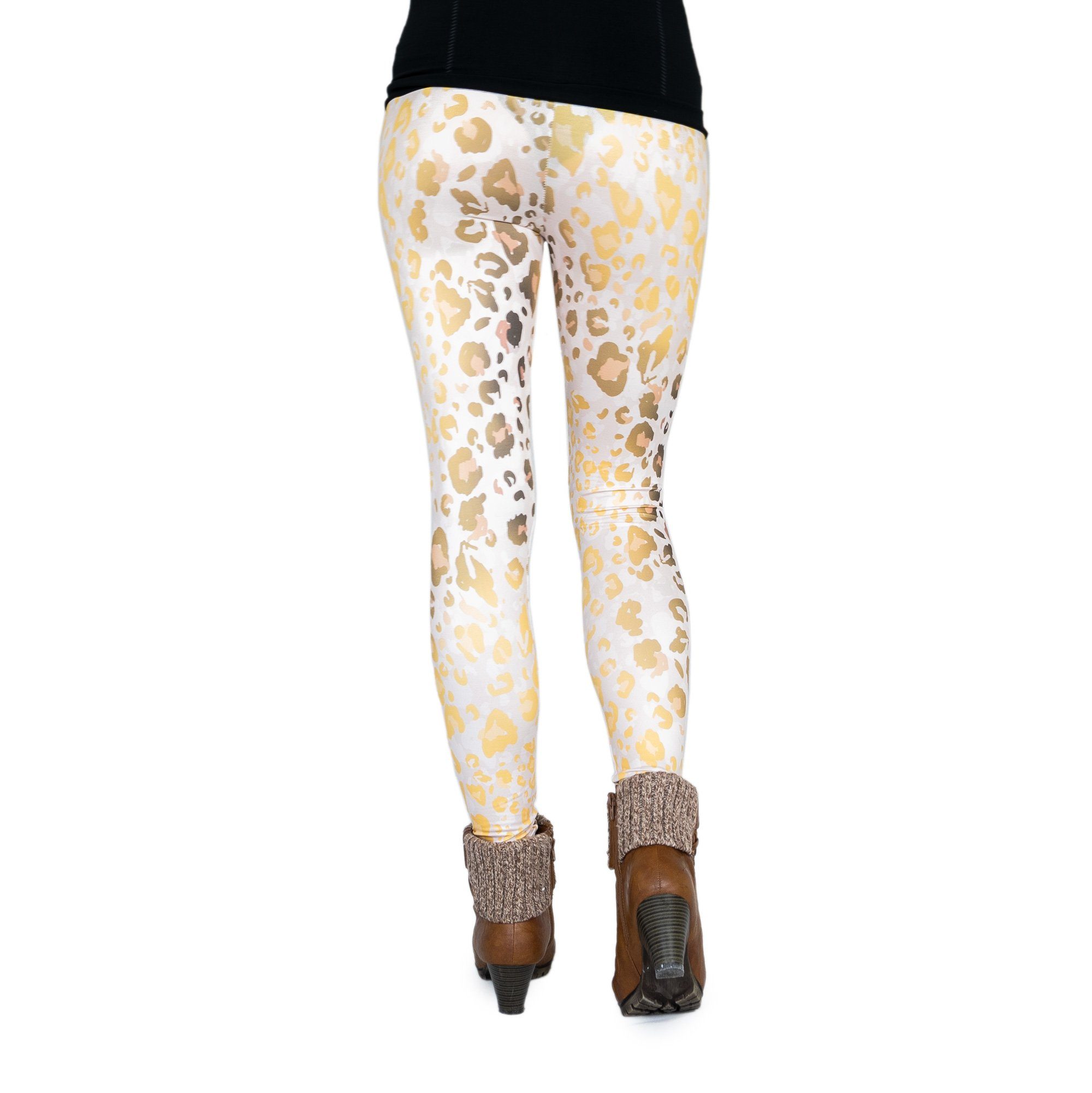 cosey Leggings Leo Line Leggings im Leoparden-Design, 2 Größen (XS–S & M–L) 38/M bis 40/L