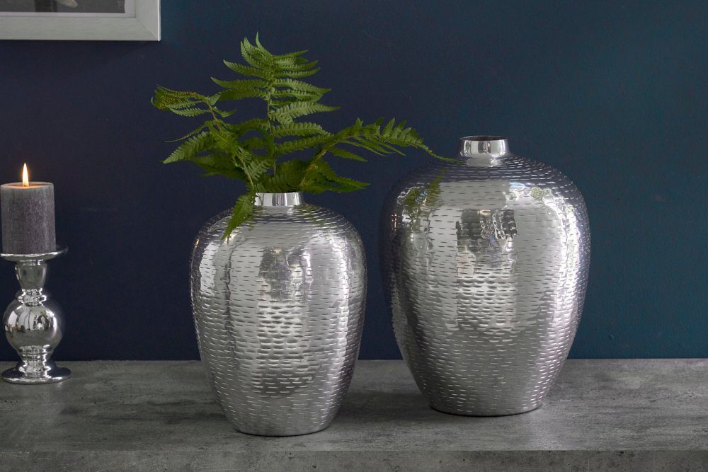 riess-ambiente Tischvase ORIENTAL 32cm silber (Set, günstig online kaufen