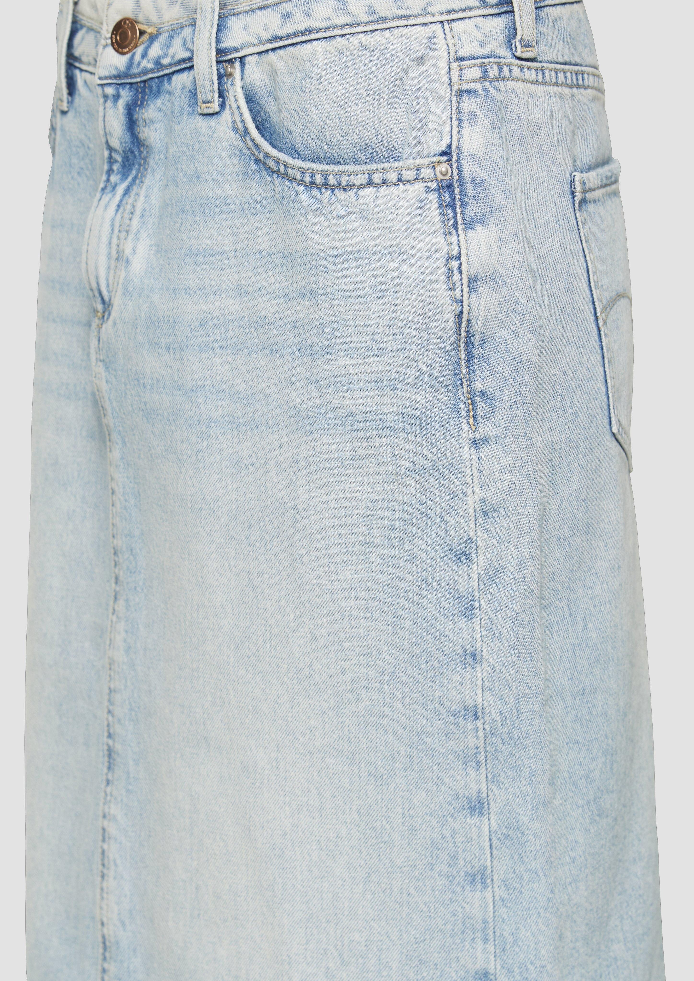 QS Maxirock Denimrock in Midilänge günstig online kaufen