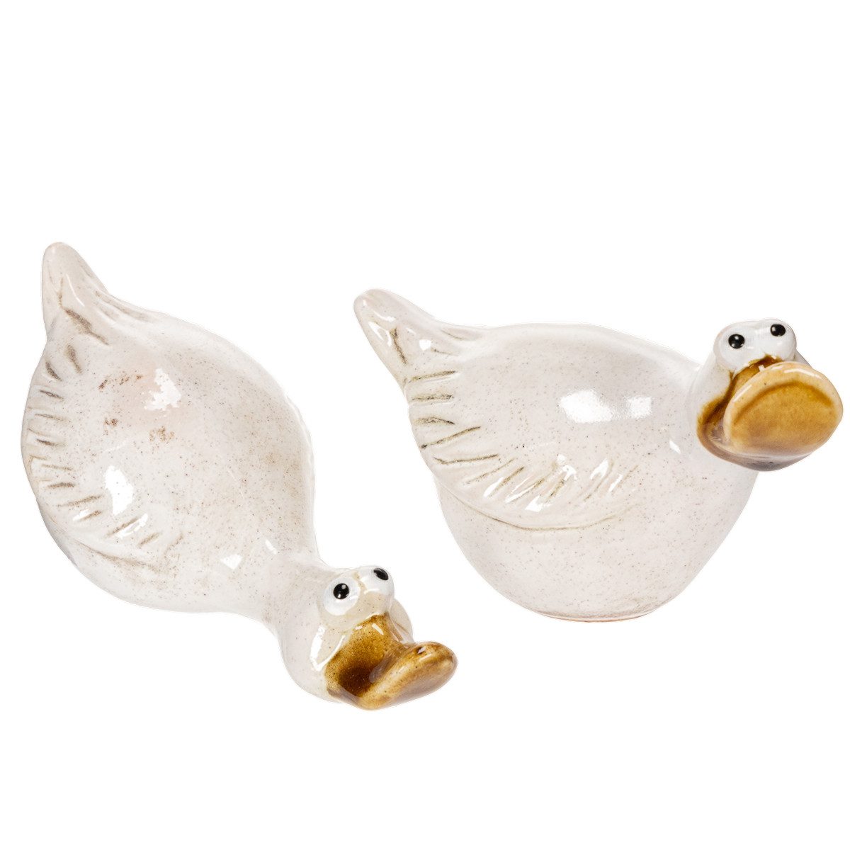 Florists Products Osterhase Keramik Deko Entenfigur für stilvolle Wohnaccessoires, 2 Stück