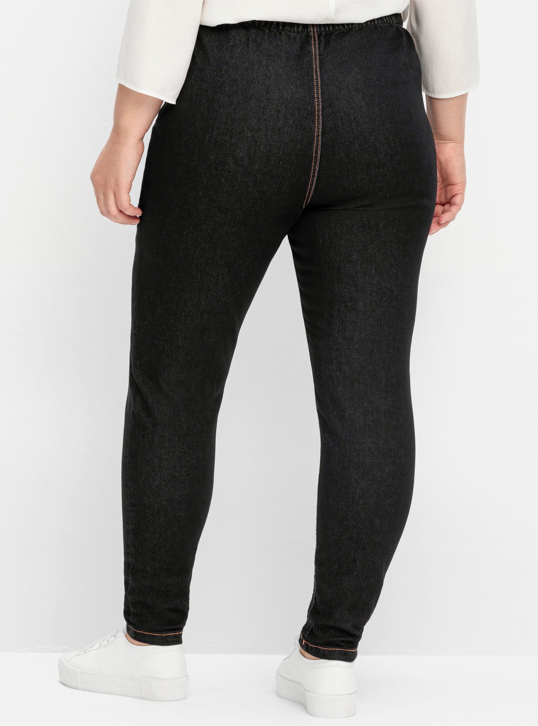 Sheego Bequeme Jeans Jeans-Leggings normal in individueller Waschung – Bild 3 von 5