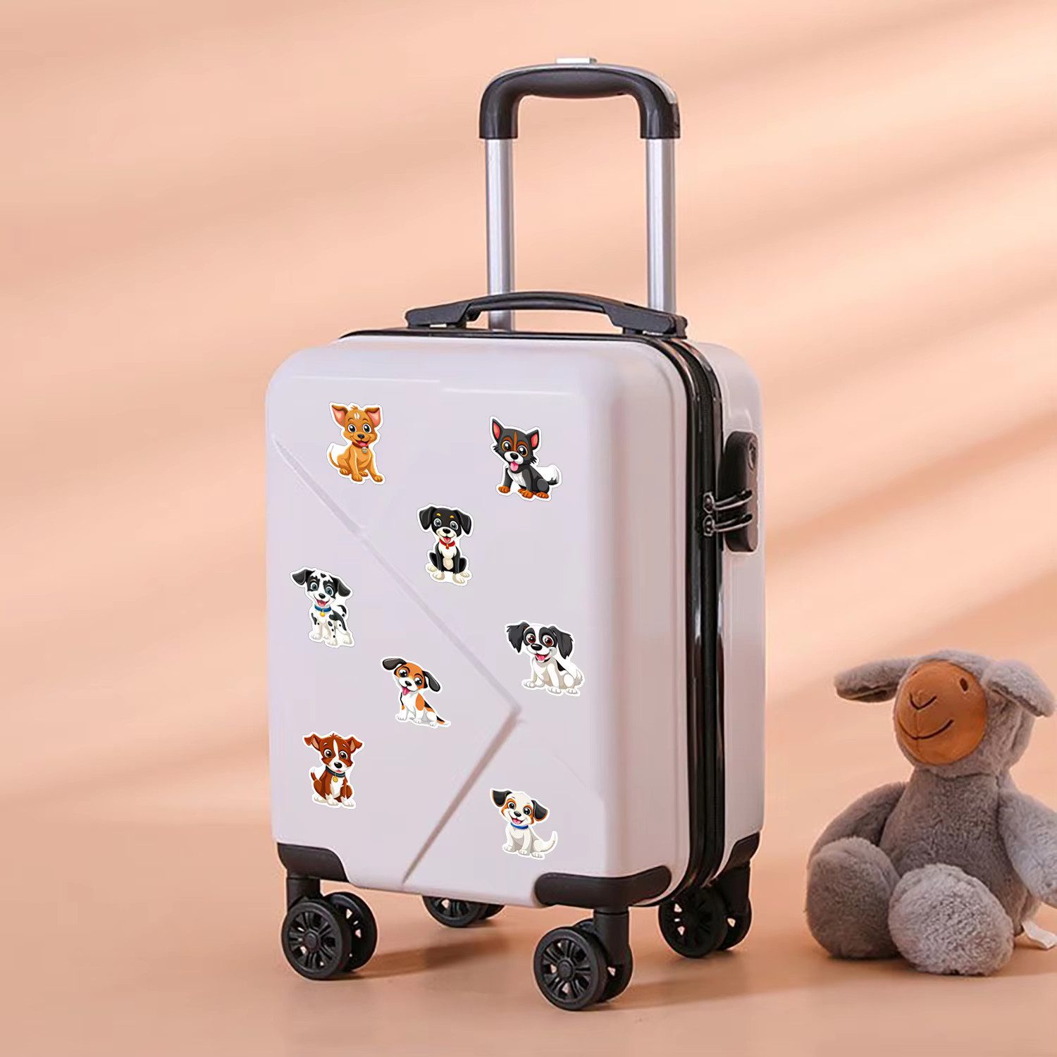 Ware aus aller Welt Aufkleber 500 Aufkleber Hunde Sticker für Kinder Bastelprojekte, (500tlg)