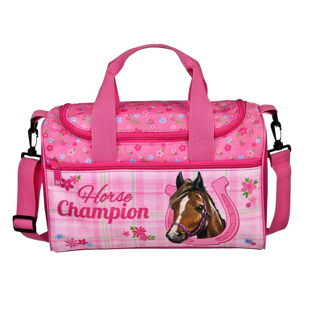 Scooli Sporttasche Hufeisen Pferd mit Reißverschluss, Tragegriffen und Schultergurt, 8 Li, Tasche; Umhängetasche, Schwimmtasche