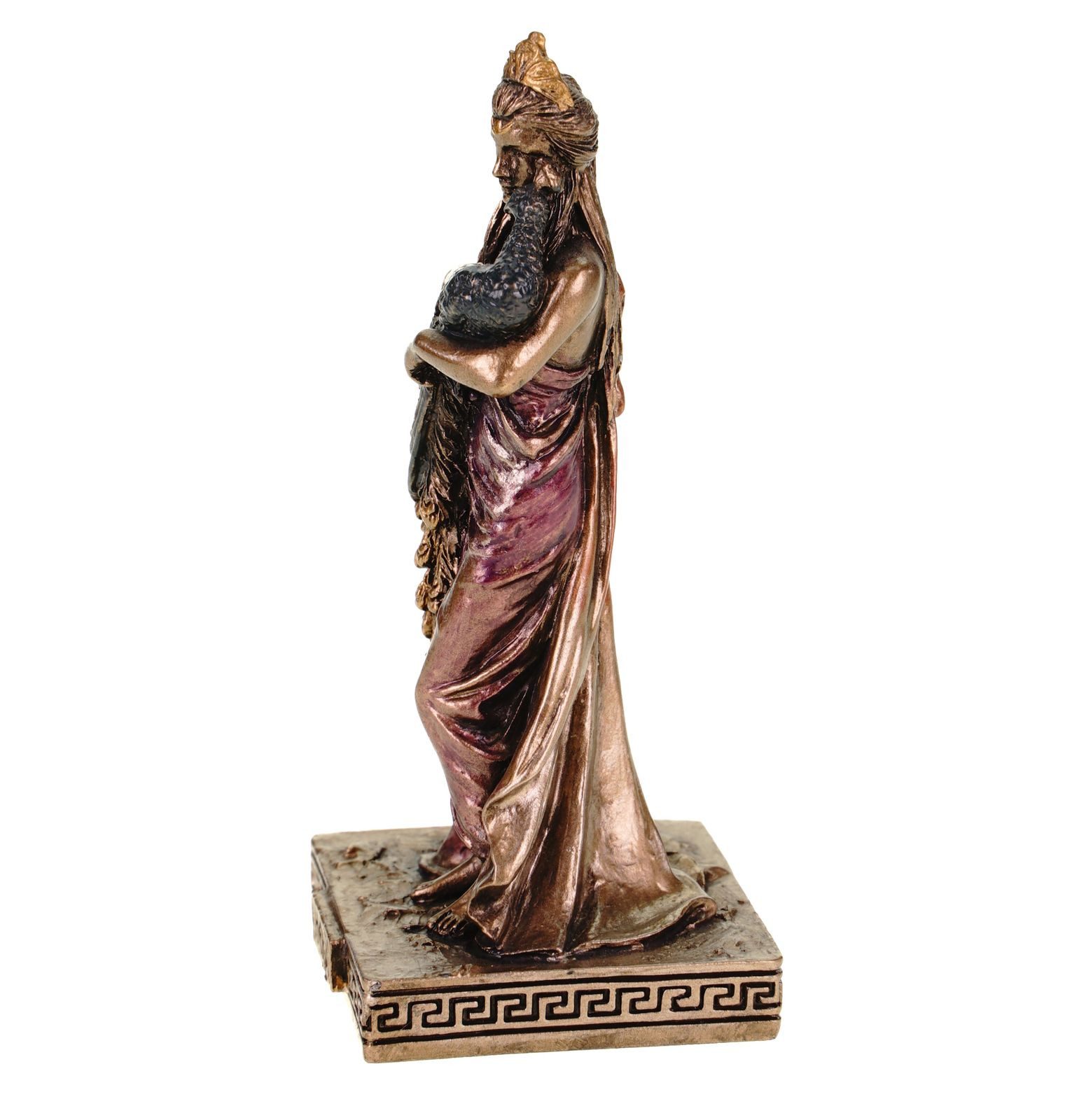 Vogler Dekofigur Miniatur Figur griechische Göttin Hera Bronzefarben by Veronese