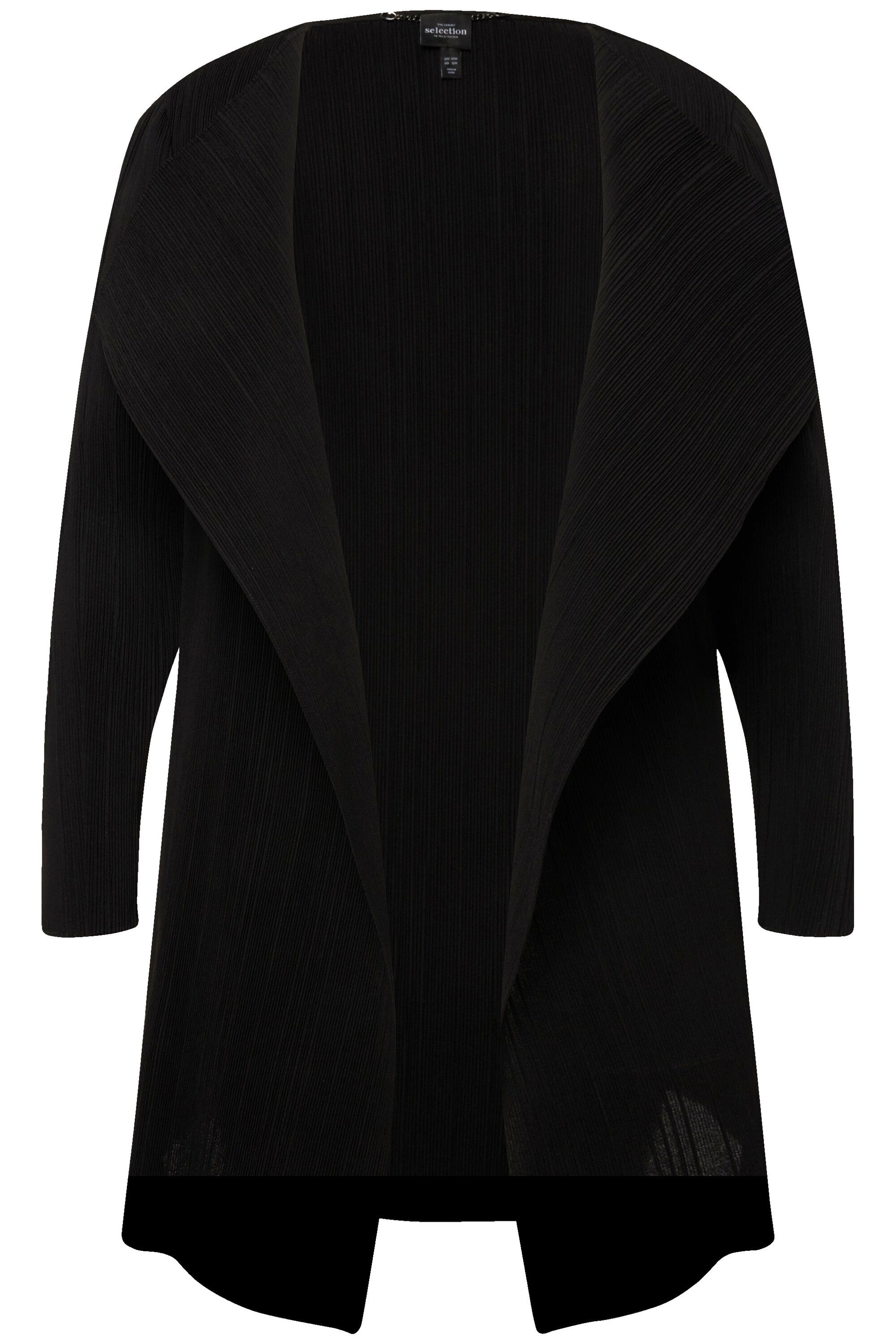 Ulla Popken Sommerjacke Plissee-Jacke offene Form günstig online kaufen