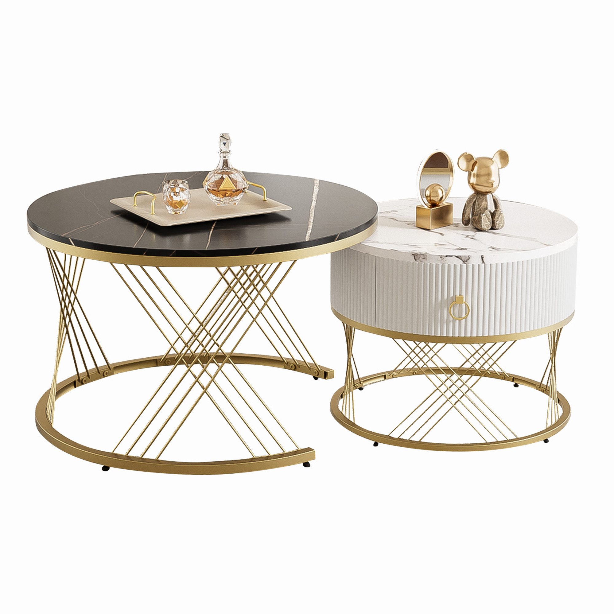 HAUSS SPOLE Couchtisch 2er-Set, Beistelltisch mit günstig online kaufen