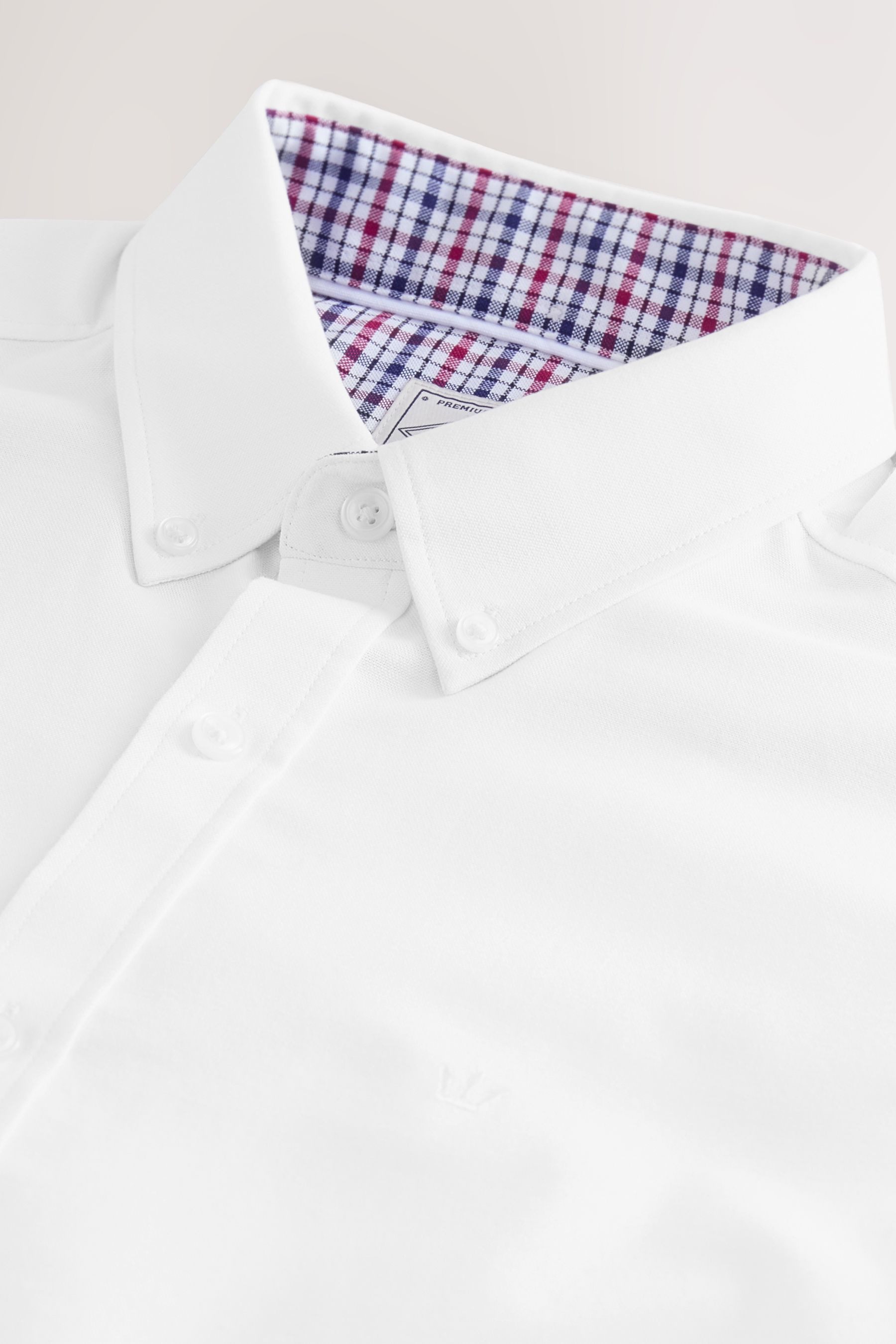 Next Kurzarmhemd Oxford-Kurzarmhemd mit Stretch (1-tlg) günstig online kaufen
