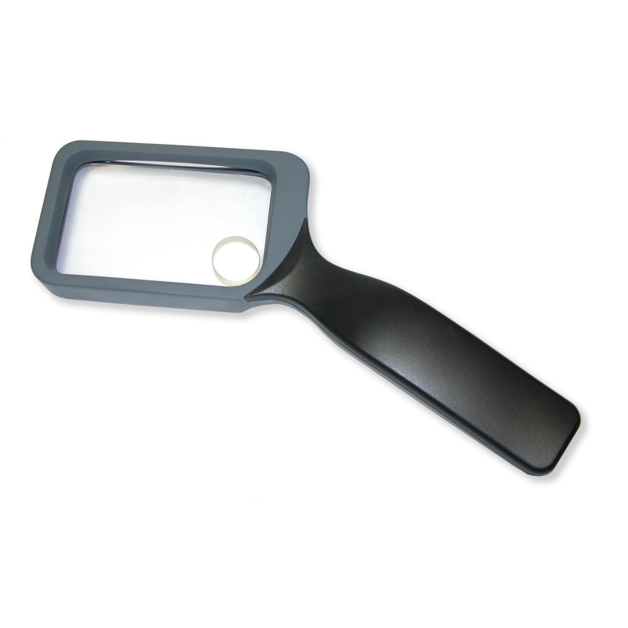 Carson Optical Carson 2x Lupe (85 x 50 mm) mit Griff und 8x Spot Auf- und Durchlichtmikroskop