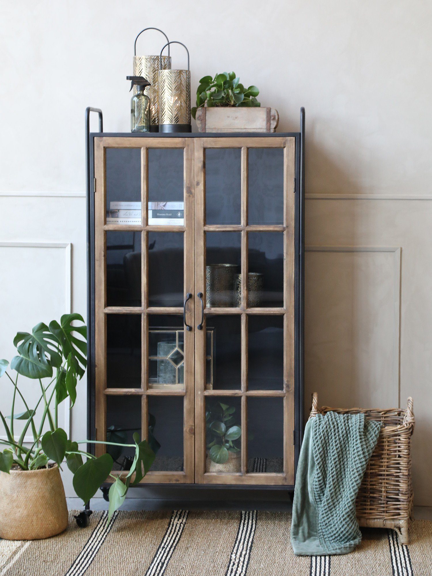 Annimuck Standvitrine Chic Antique Factory Vitrine günstig online kaufen