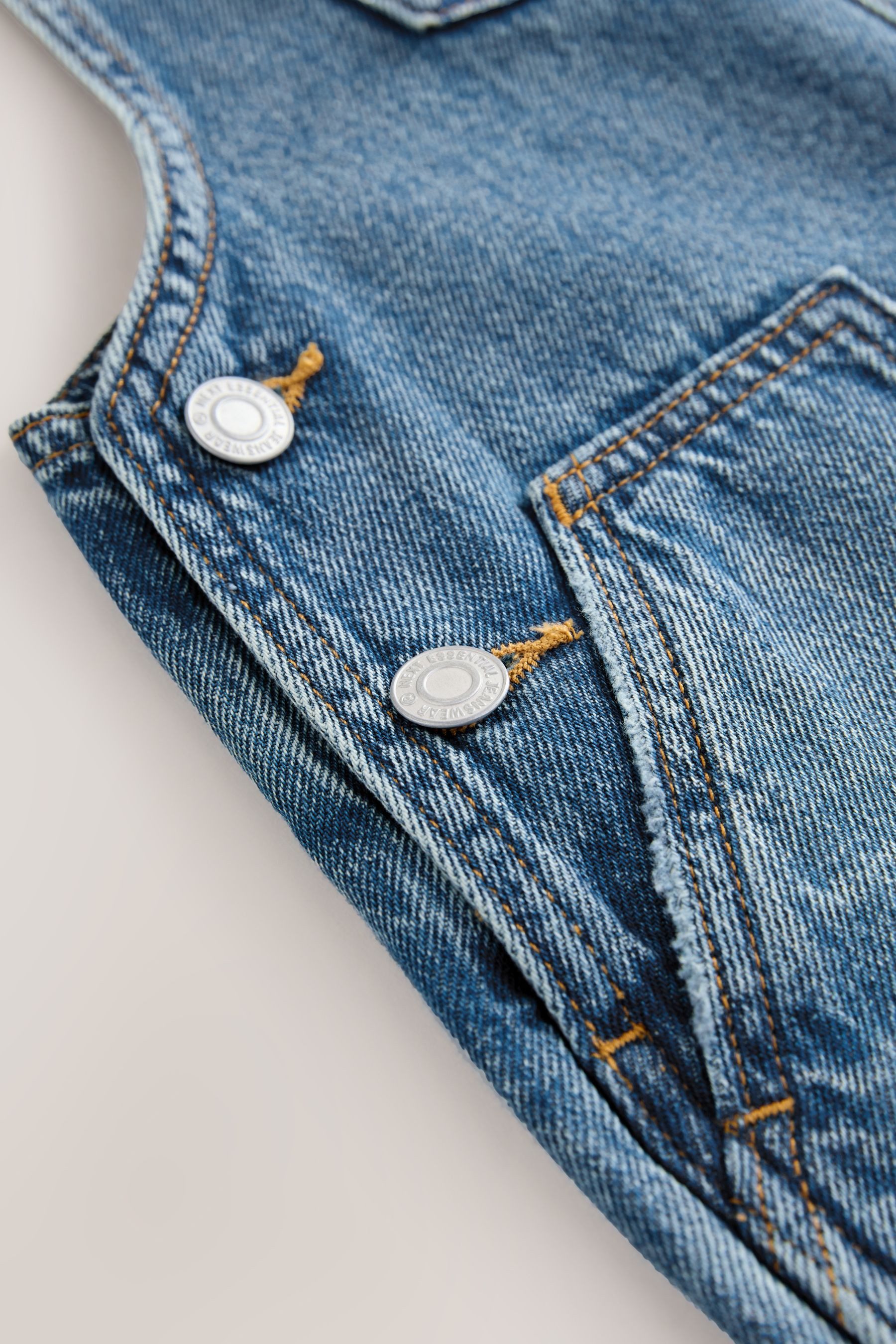 Next Jeanslatzhose Latzhose mit weitem Bein (1-tlg)