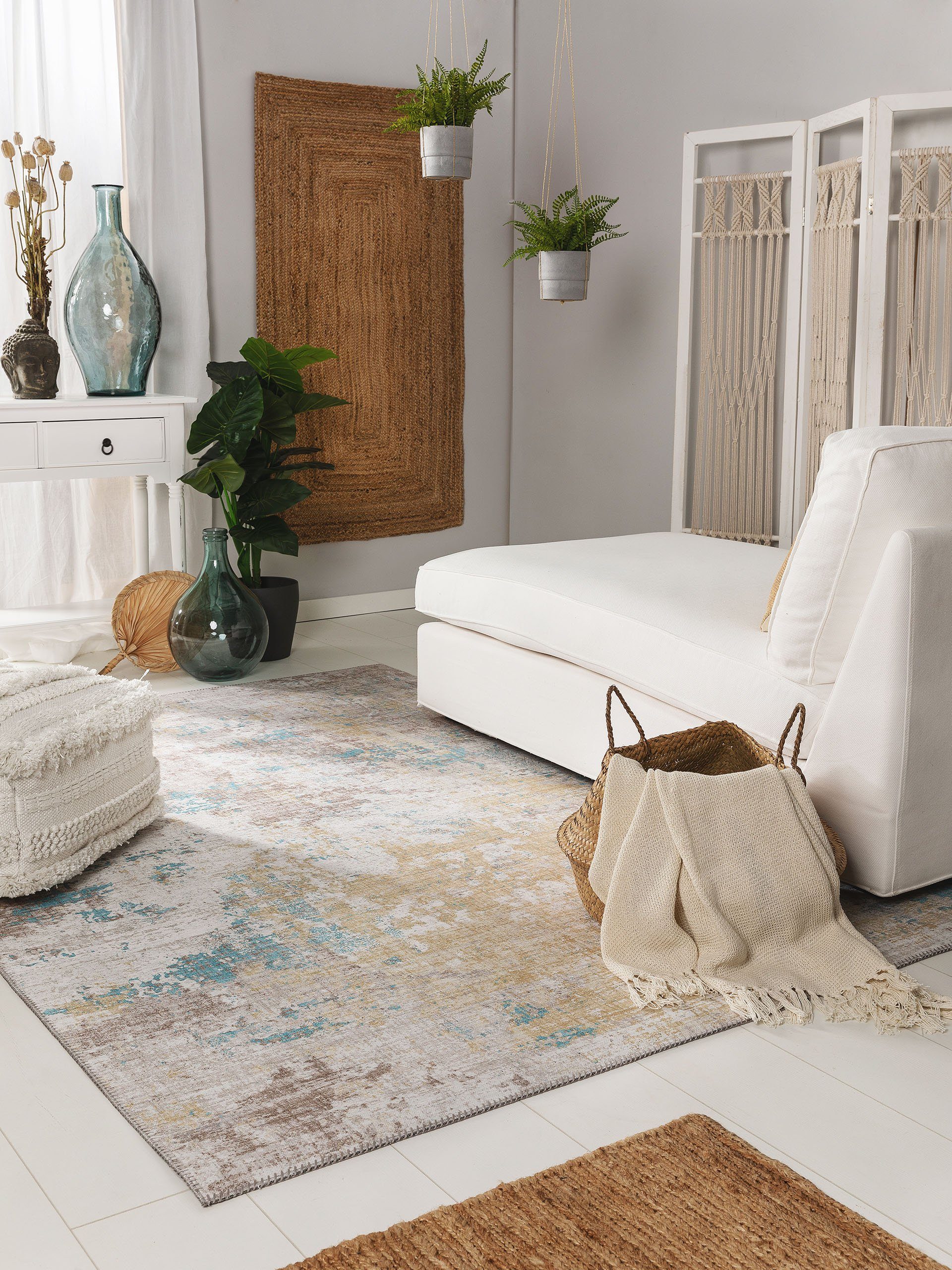 benuta Teppich Laury, rechteckig, Höhe: 5 mm, Kunstfaser, Berber, Ethno-Sty günstig online kaufen