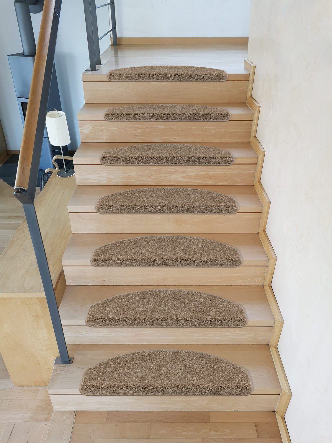 Metzker® Stufenmatte Stufenmatten Pegasus Halbrund Hellbraun 15 Stück, halb günstig online kaufen