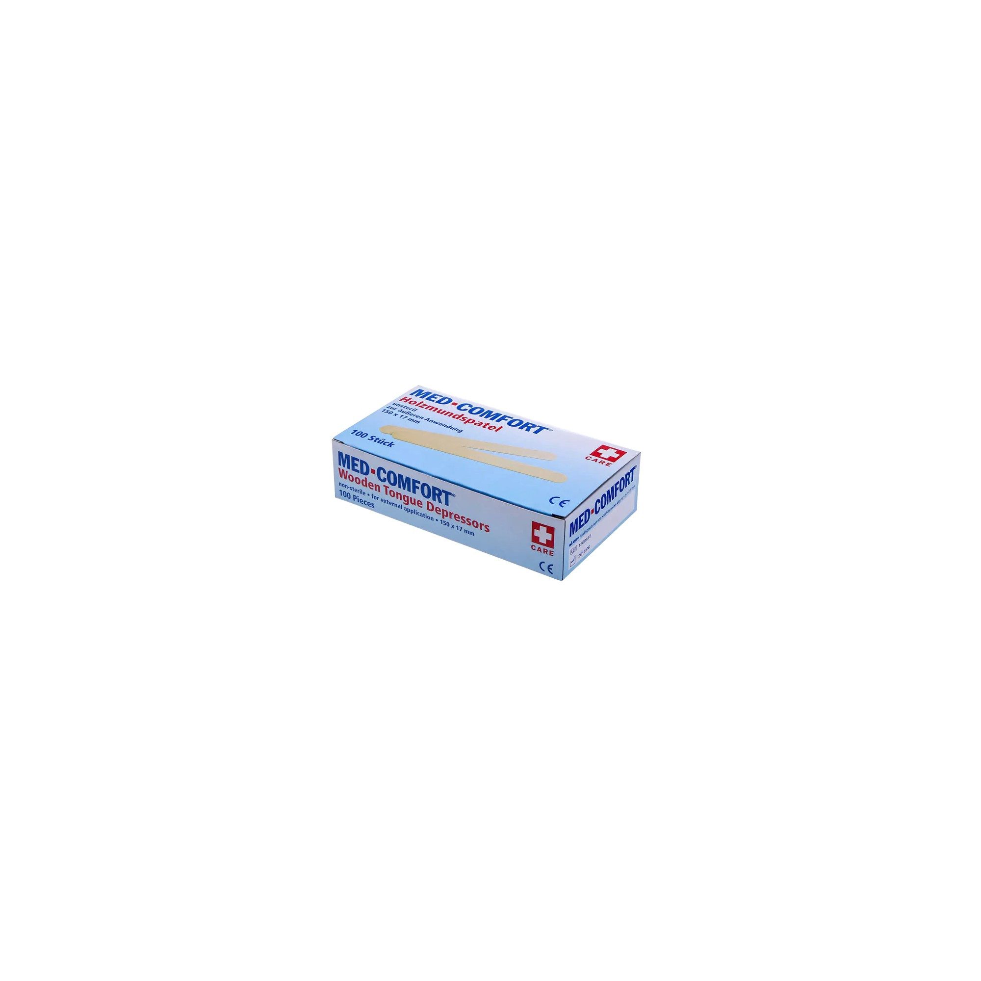 AMPri Mundpflegecenter MED-Comfort - Holzmundspatel - 100 Stk.
