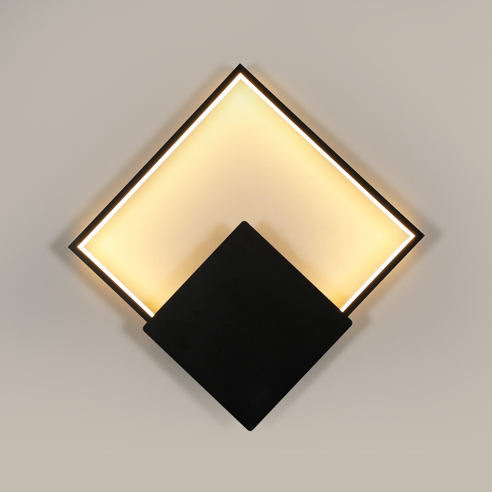 Goeco Wandleuchte Quadratische LED-Innenwandleuchte, Schlichte LED-Wandlamp günstig online kaufen