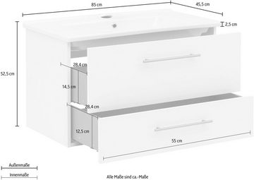 Schildmeyer Waschtisch Basic, mit Keramikbecken