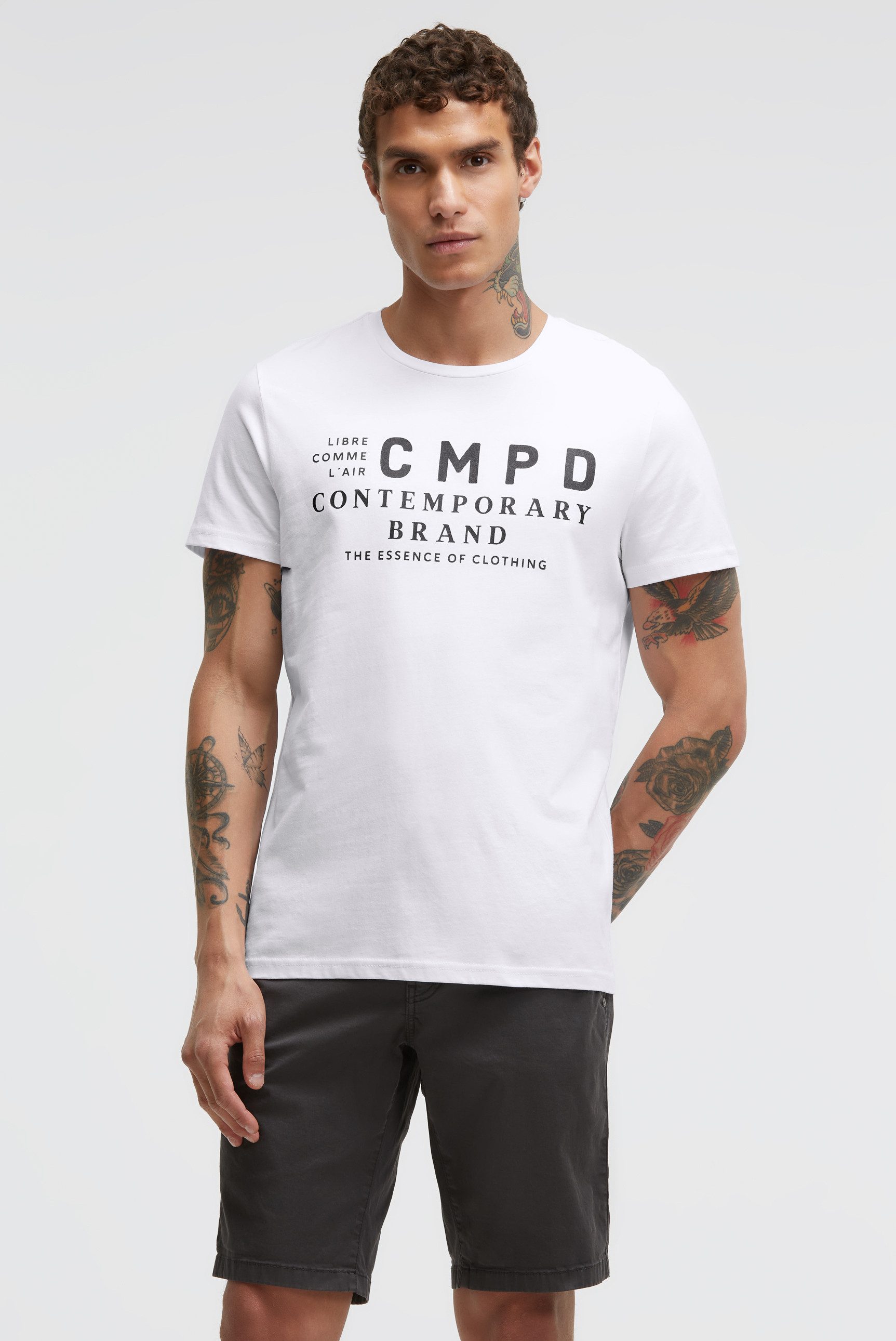 CMPD Rundhalsshirt aus Baumwolle