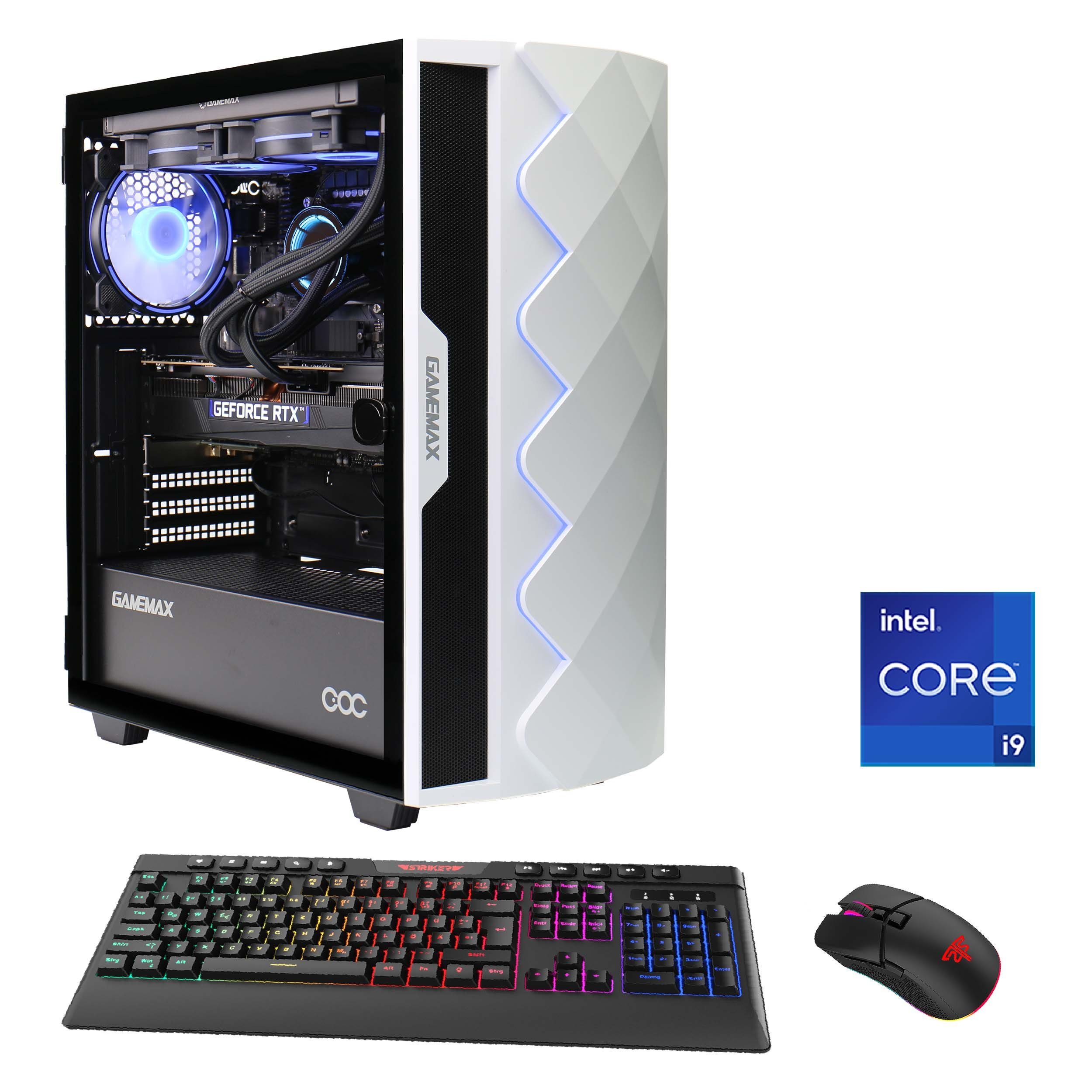 GAMEMAX Diamond WT 6972 Gaming-PC (Intel® Core i9 13900KF, RTX 4080, 32 GB  RAM, 2000 GB SSD, Wasserkühlung, DDR5, PCIe SSD Gen4, Windows 11)