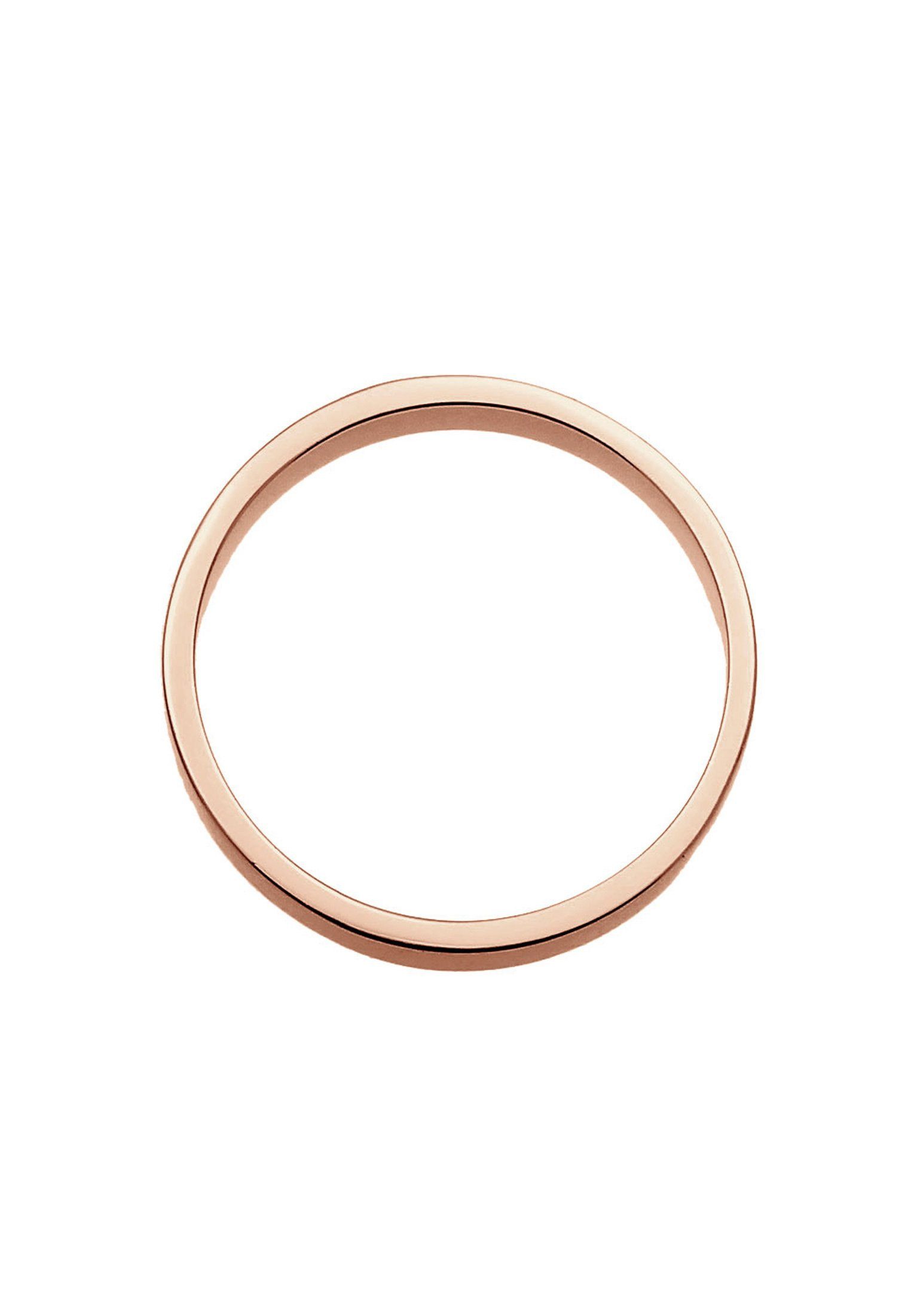 Elli Fingerring Basic Ehering Damen 925er Silber, Ehering