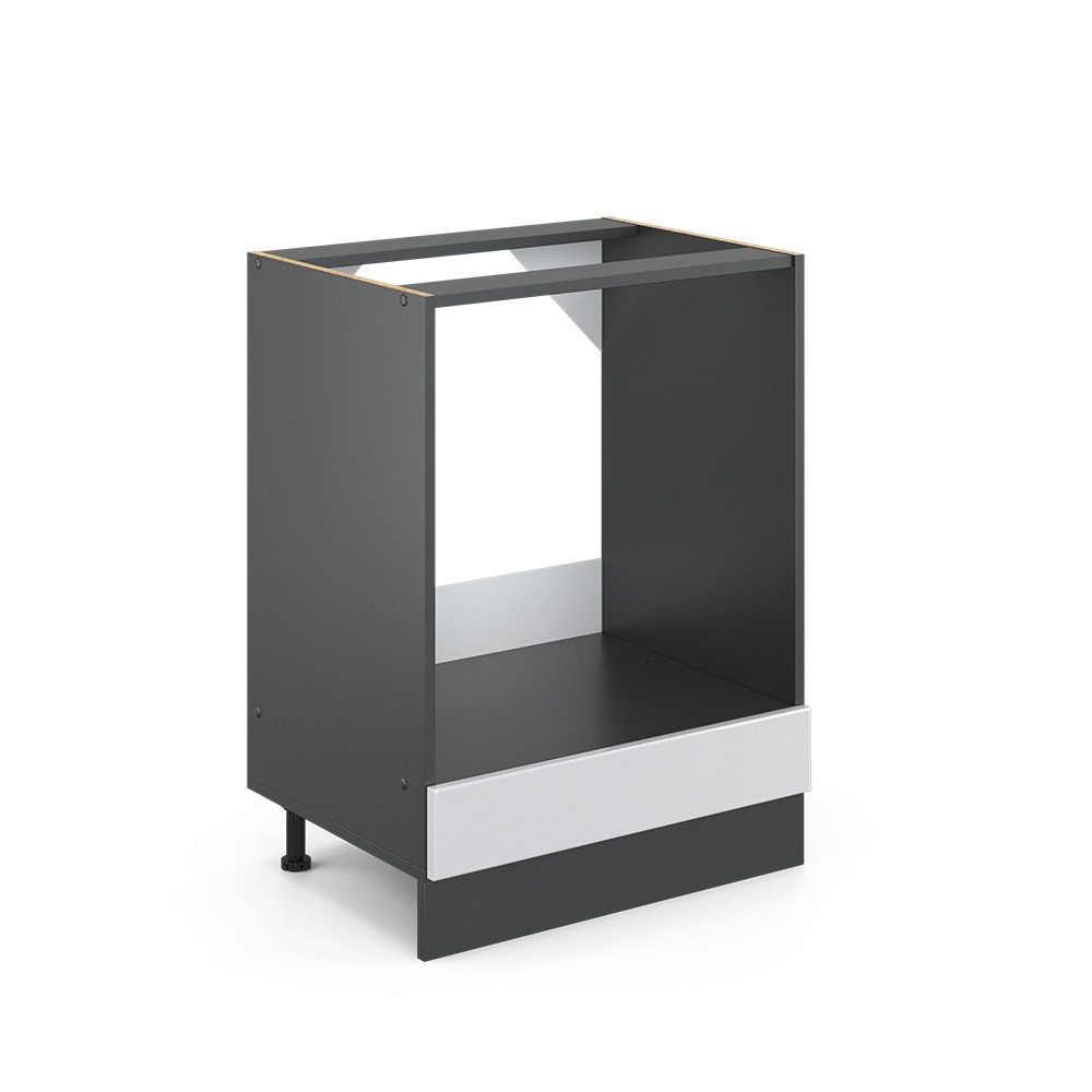 Vicco Herdumbauschrank R-Line, Weiß Landhaus/Anthrazit, 60 günstig online kaufen