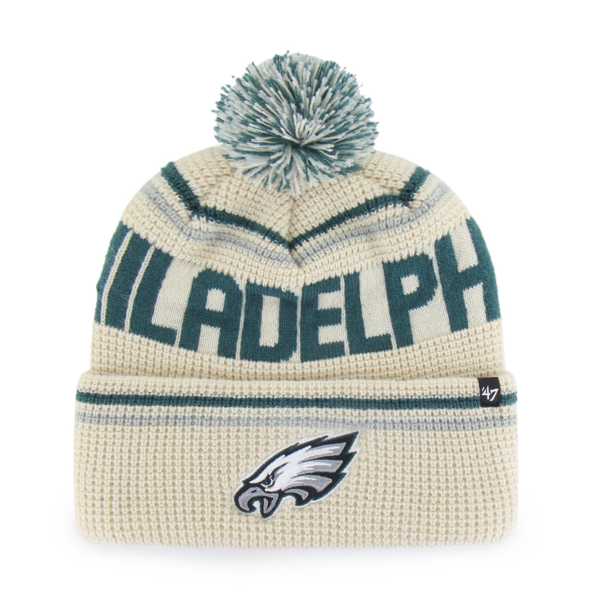 '47 Brand Bommelmütze '47 Brand NFL Beanie Quattrle 47 Cuff Knit Philadelphia Eagles Natural (Beanie, Beanie, Bommelmütze) Bommel